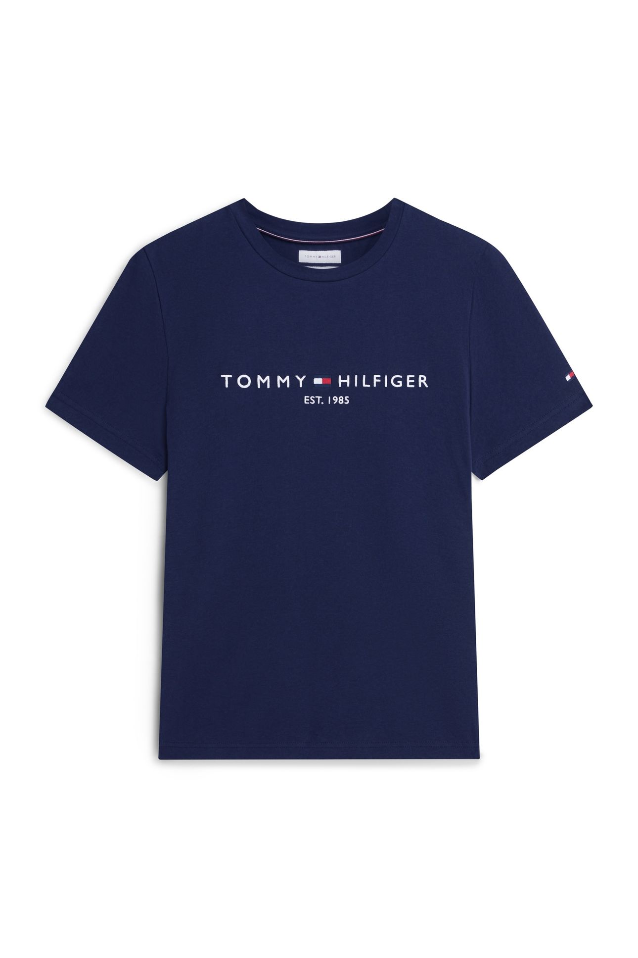 TOMMY LOGO TEE CARBON NAVY 4