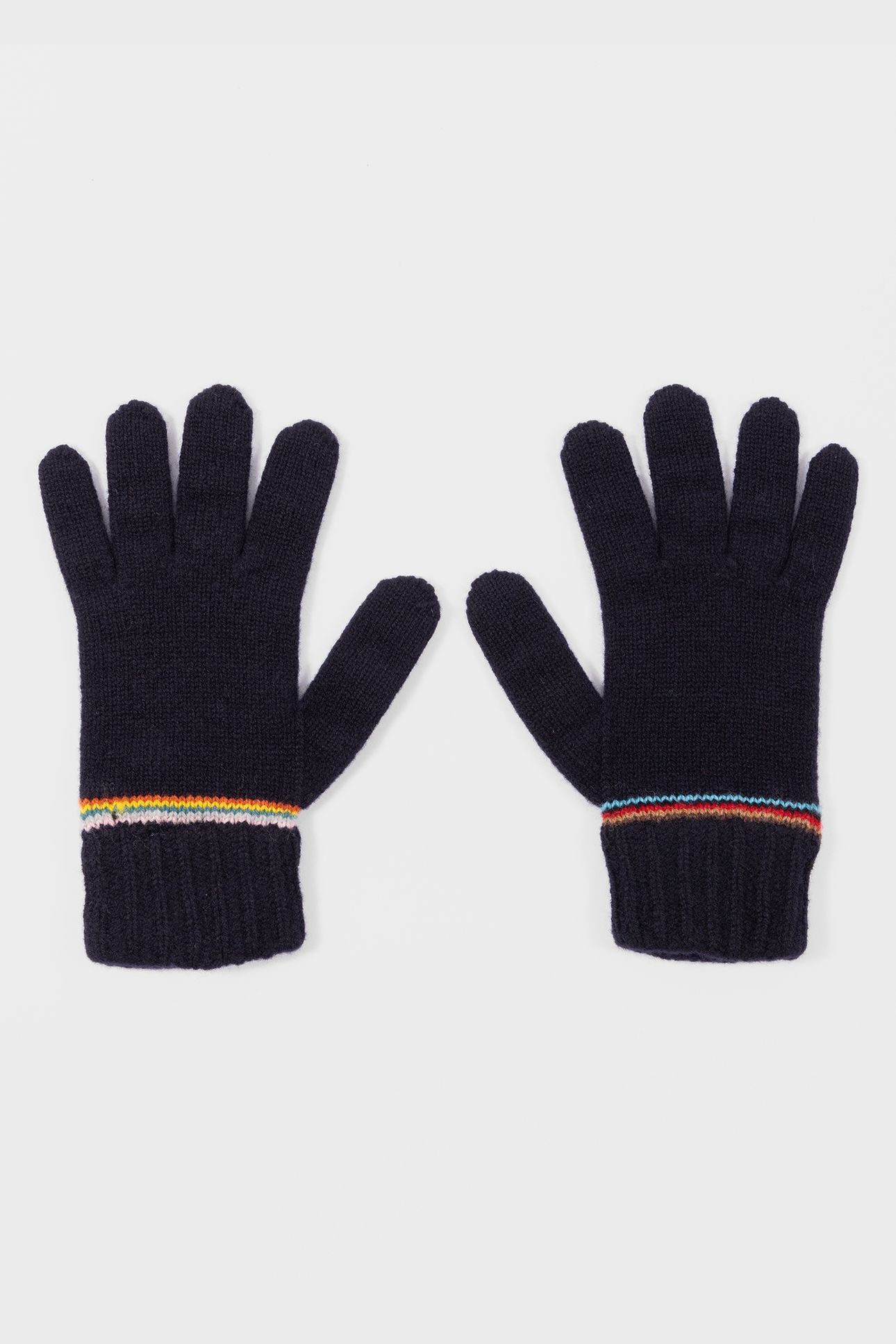MEN GLOVE SIG BLOCK STRPE NAVY 5