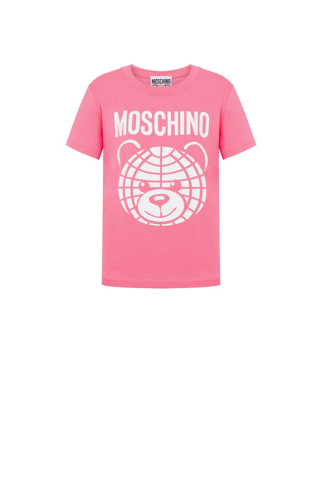 MOSCHINO TEDDY BEAR ORGANIC JERSEY T-SHIRT PINK 3