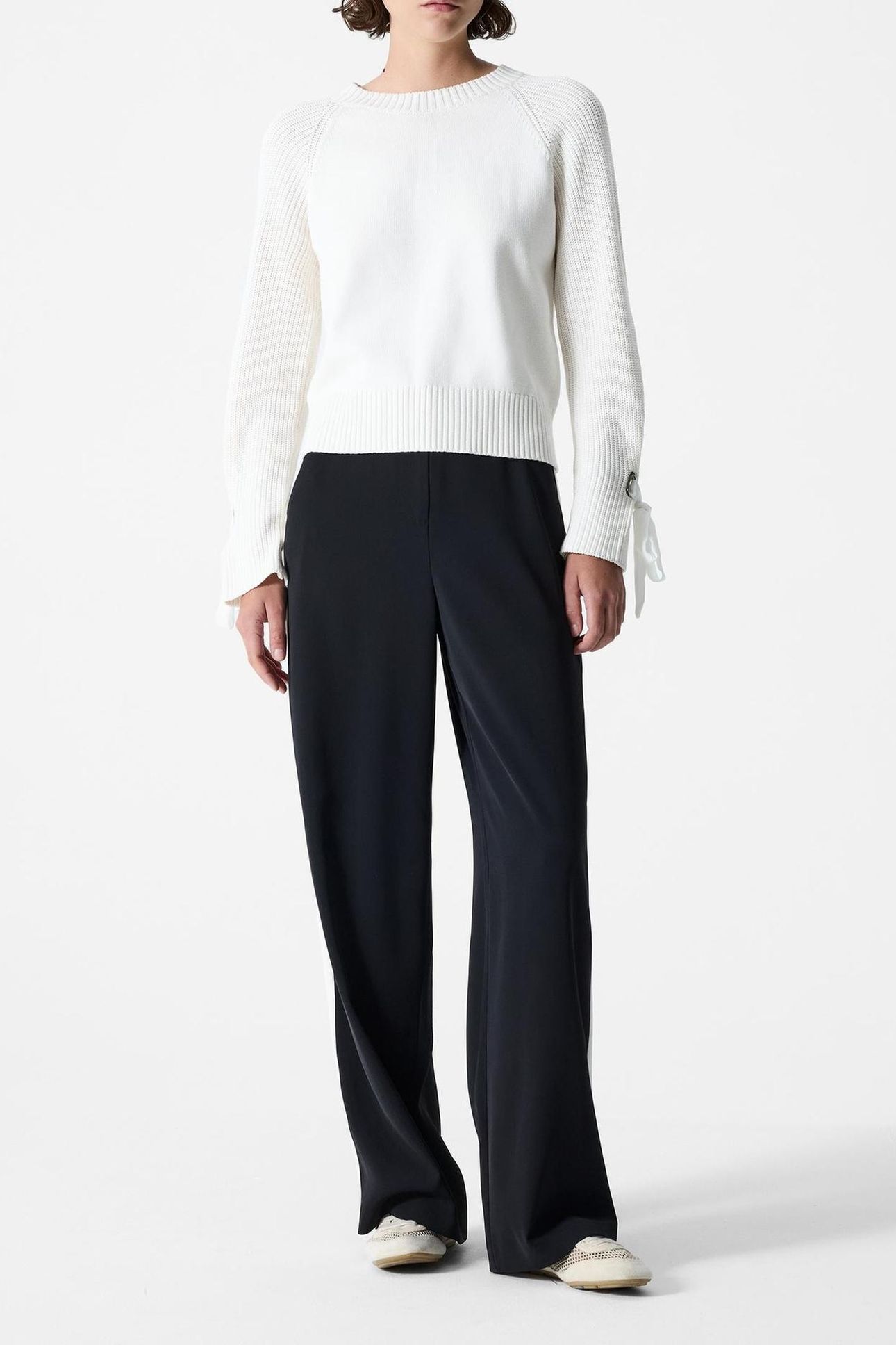 LILY MOZART SLV TRIM JUMPER PORCELAIN CREAM 2