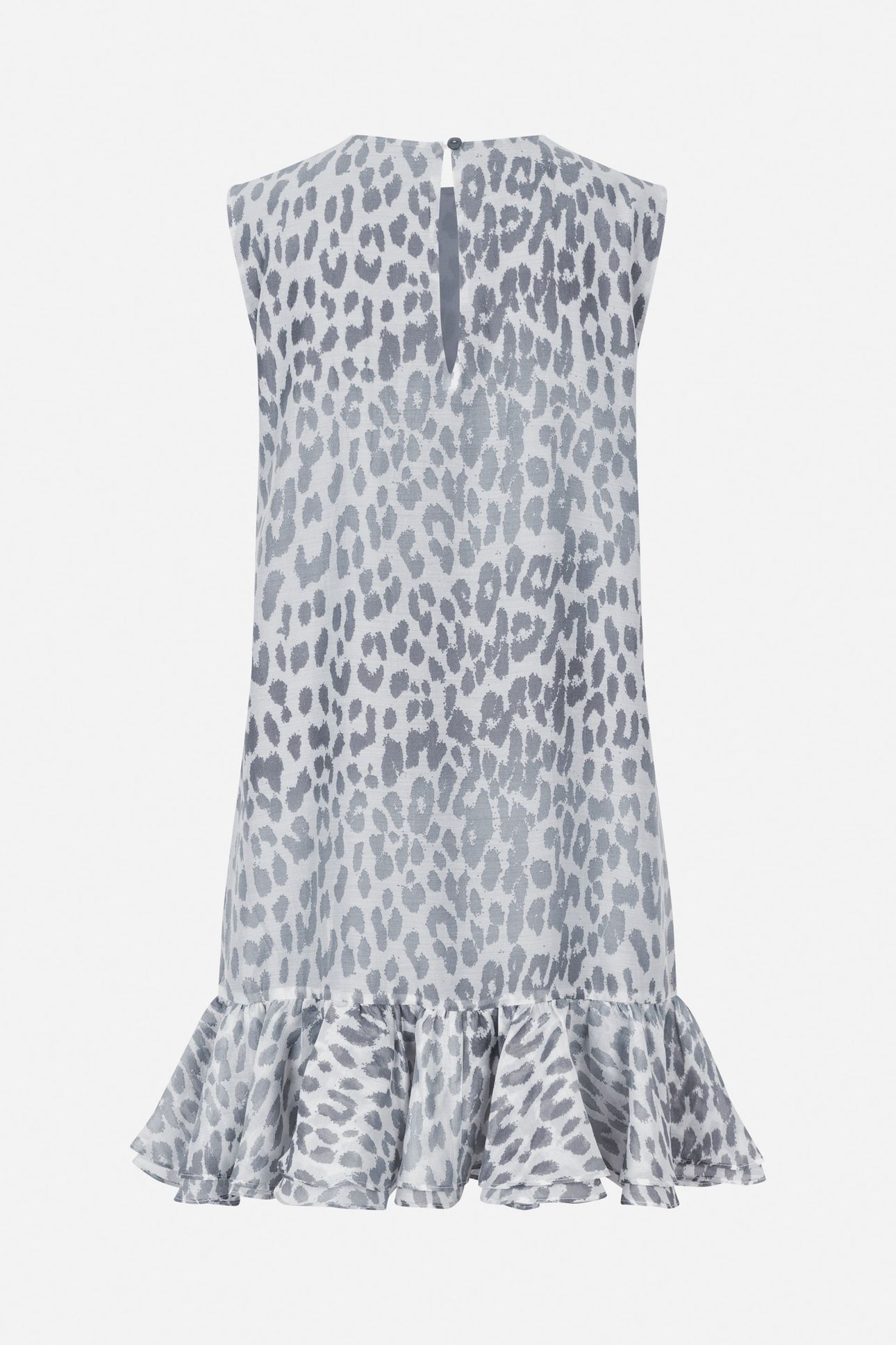 AGNESE DRESS GREY OFFICE LEOPARD 4