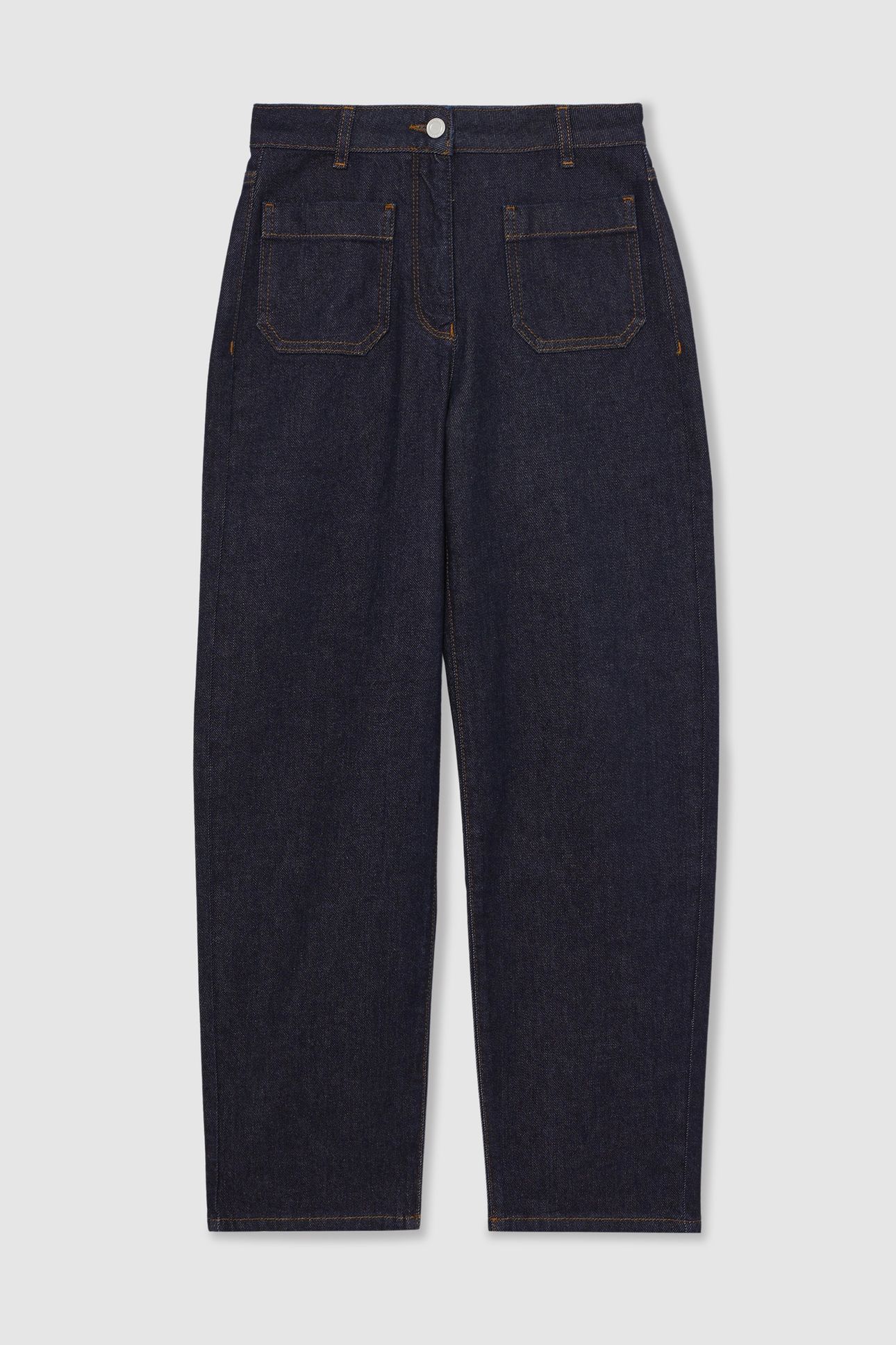 STRAIGHT PATCH POCKET JEAN DARK BLUE 4
