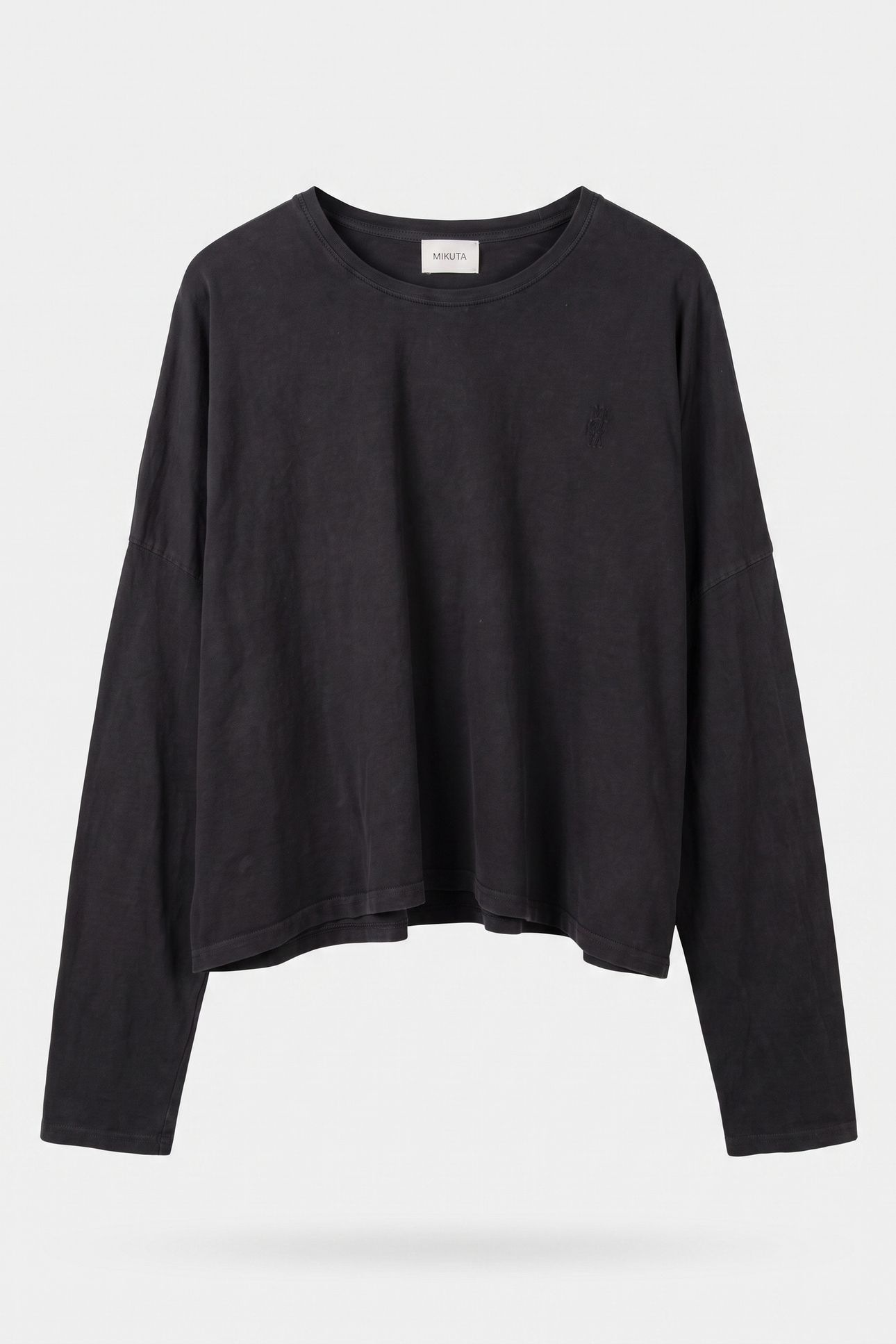 THE DARK PEACHY LOOSE COTTON LONGSLEEVE BLACK 4