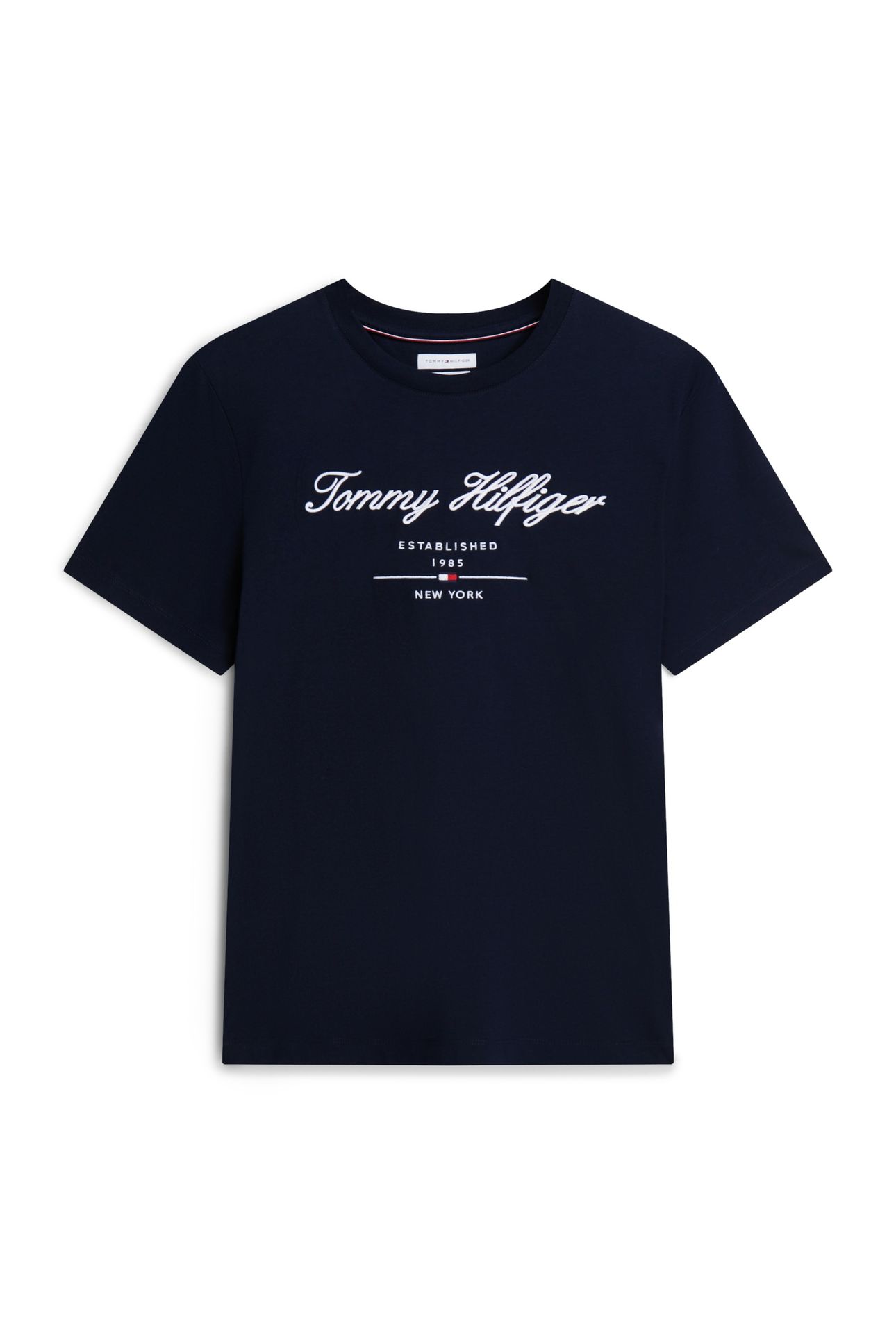 SCRIPT LOGO T-SHIRT NAVY BLUE 5