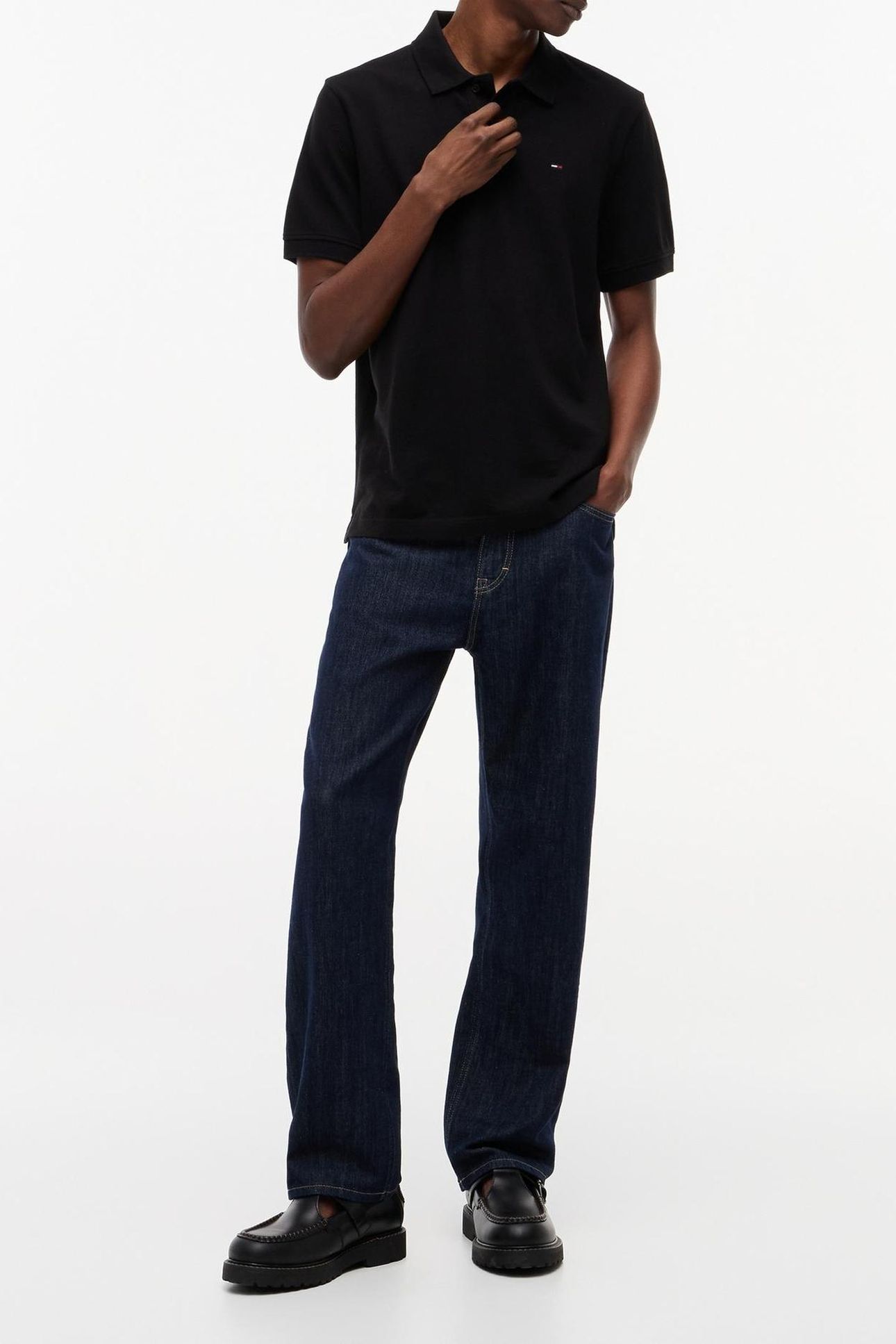 ESSENTIAL PIQUE POLO BLACK 2