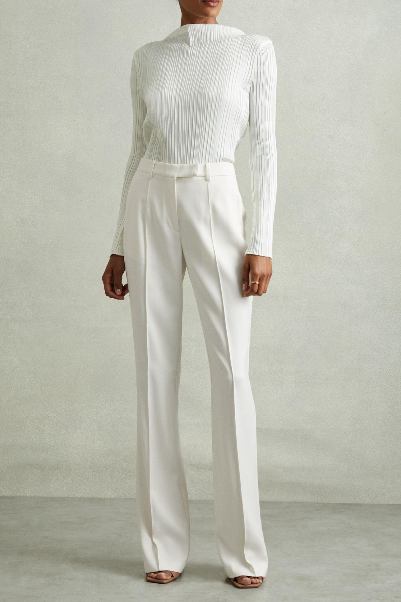 FLARE TROUSER CREAM 3