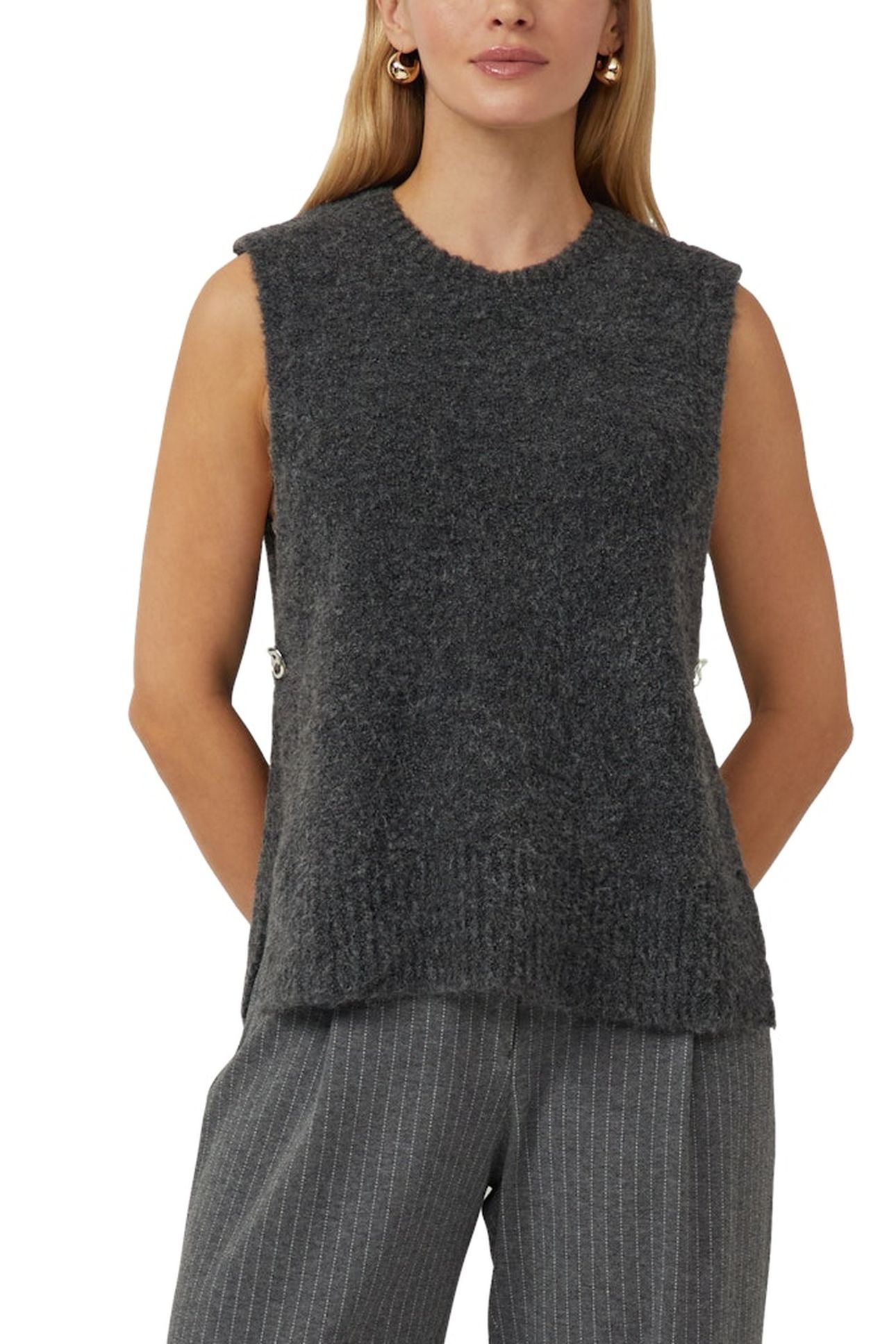 S.OLIVER PULLOVER GREY/BLACK 1