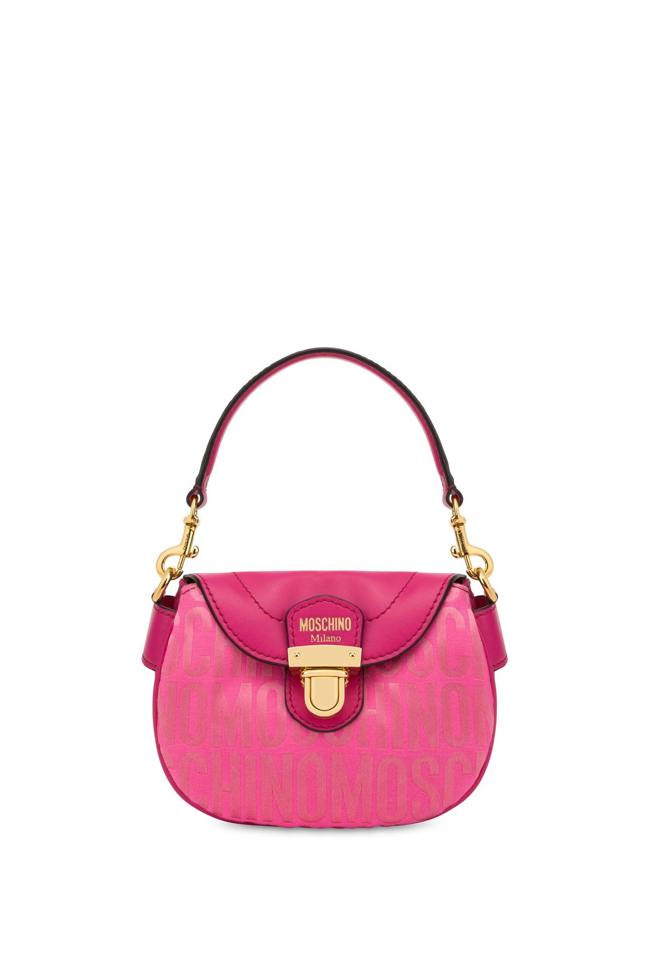 SMALL ALLOVER LOGO HANDBAG PINK 1