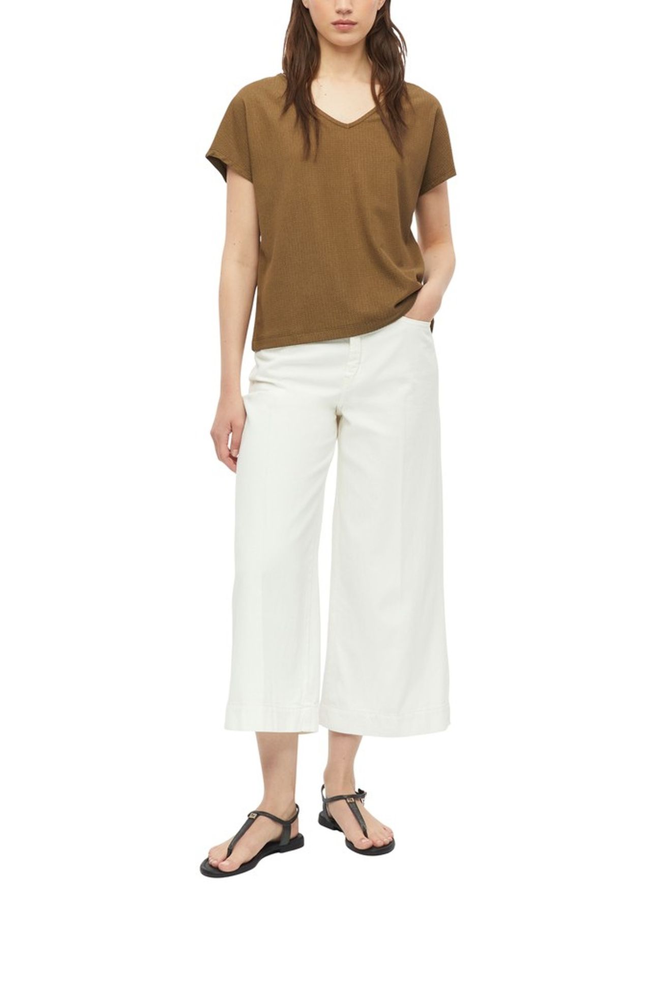 S.OLIVER T-SHIRTS BROWN 2