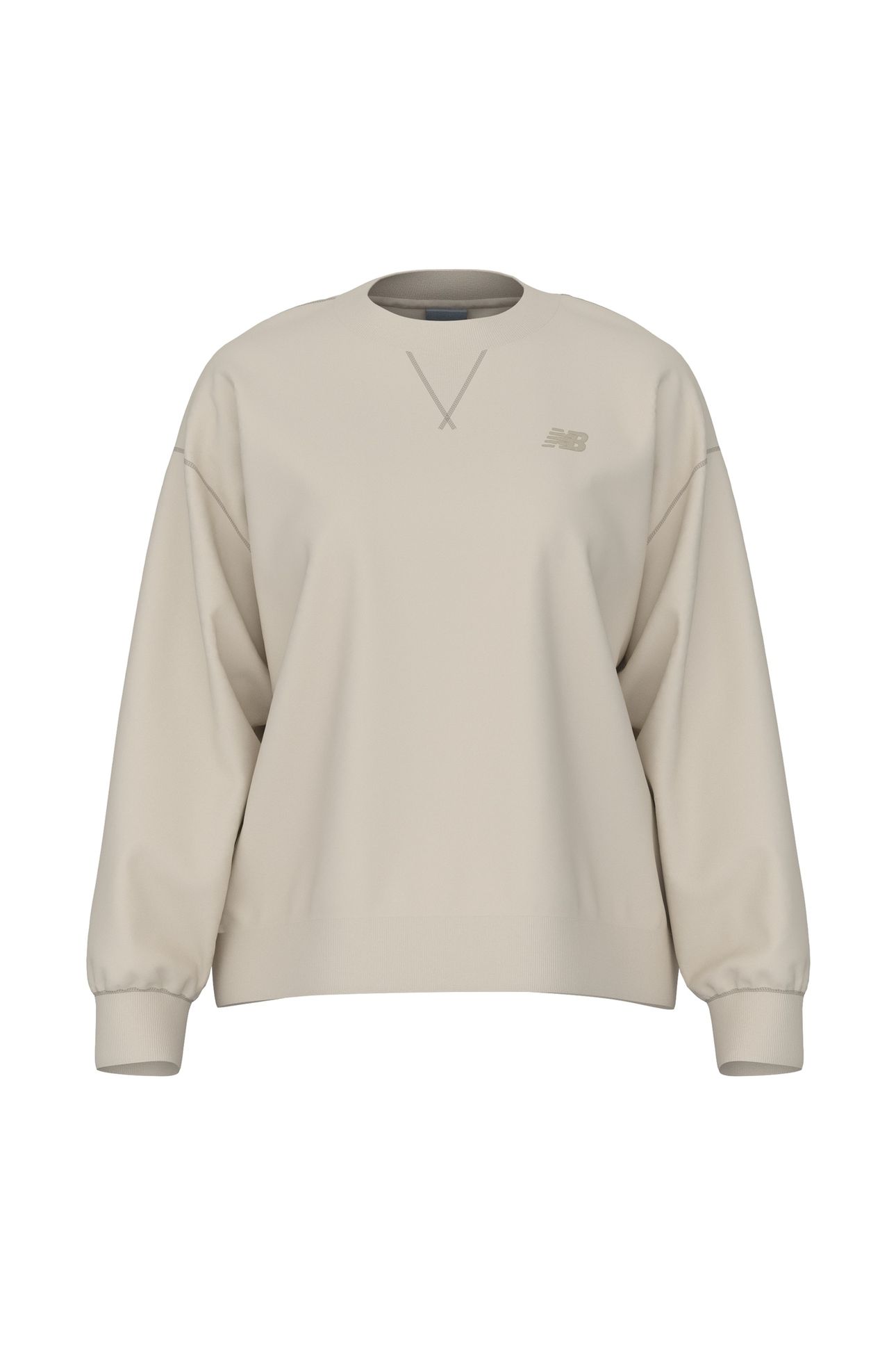 ATHLETICS FRENCH TERRY CREW LINEN 3