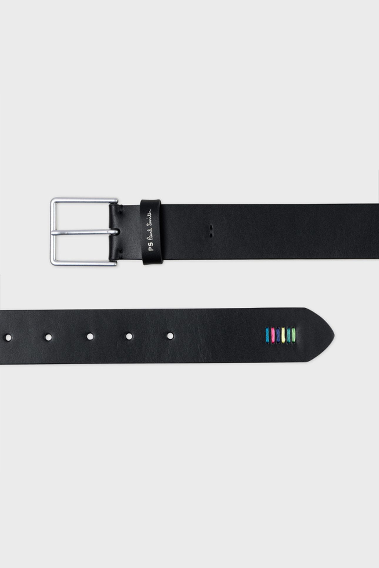 MEN BELT PS STITCH BLACK 6