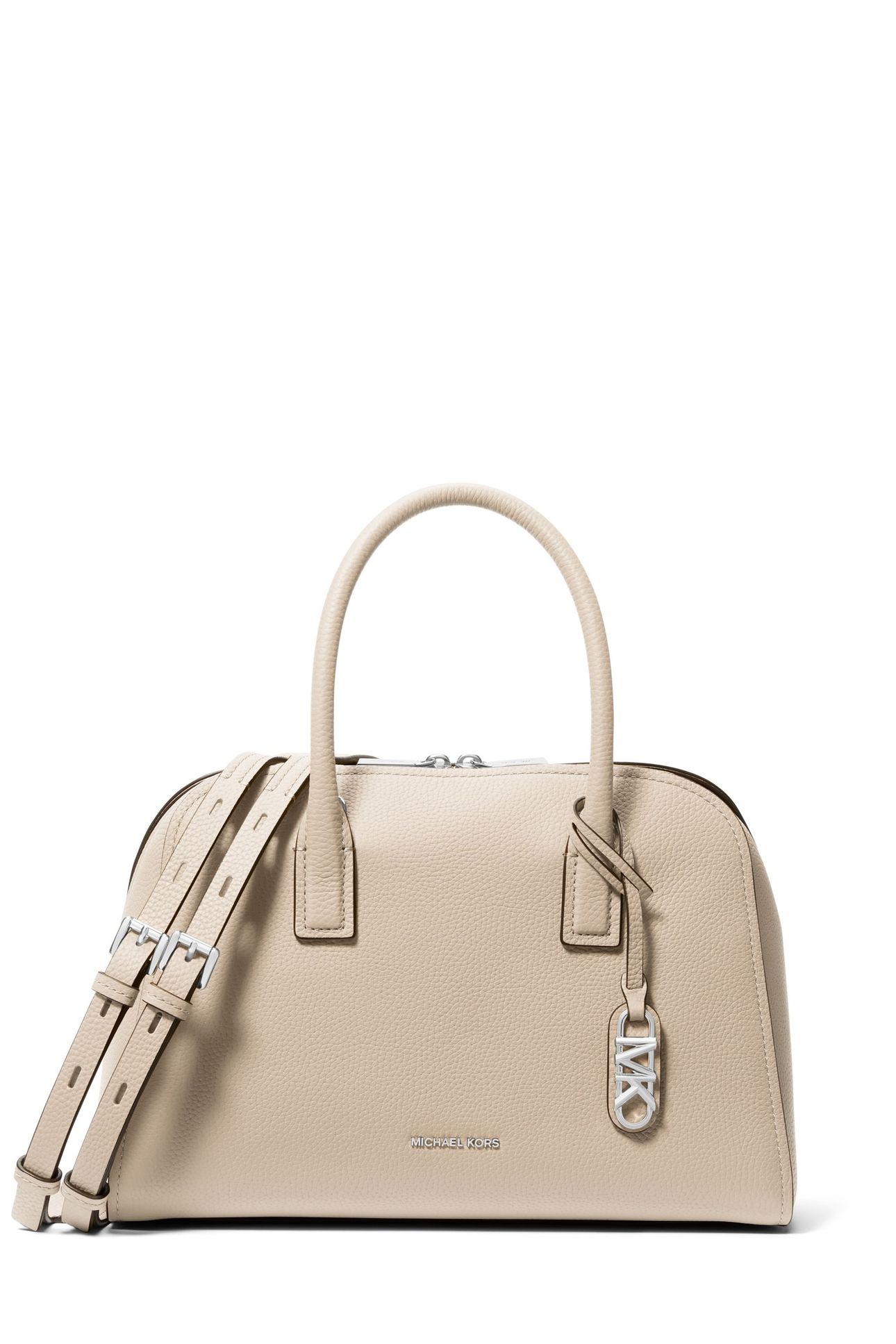 MEDIUM ZIP SATCHEL LIGHT SAND 1