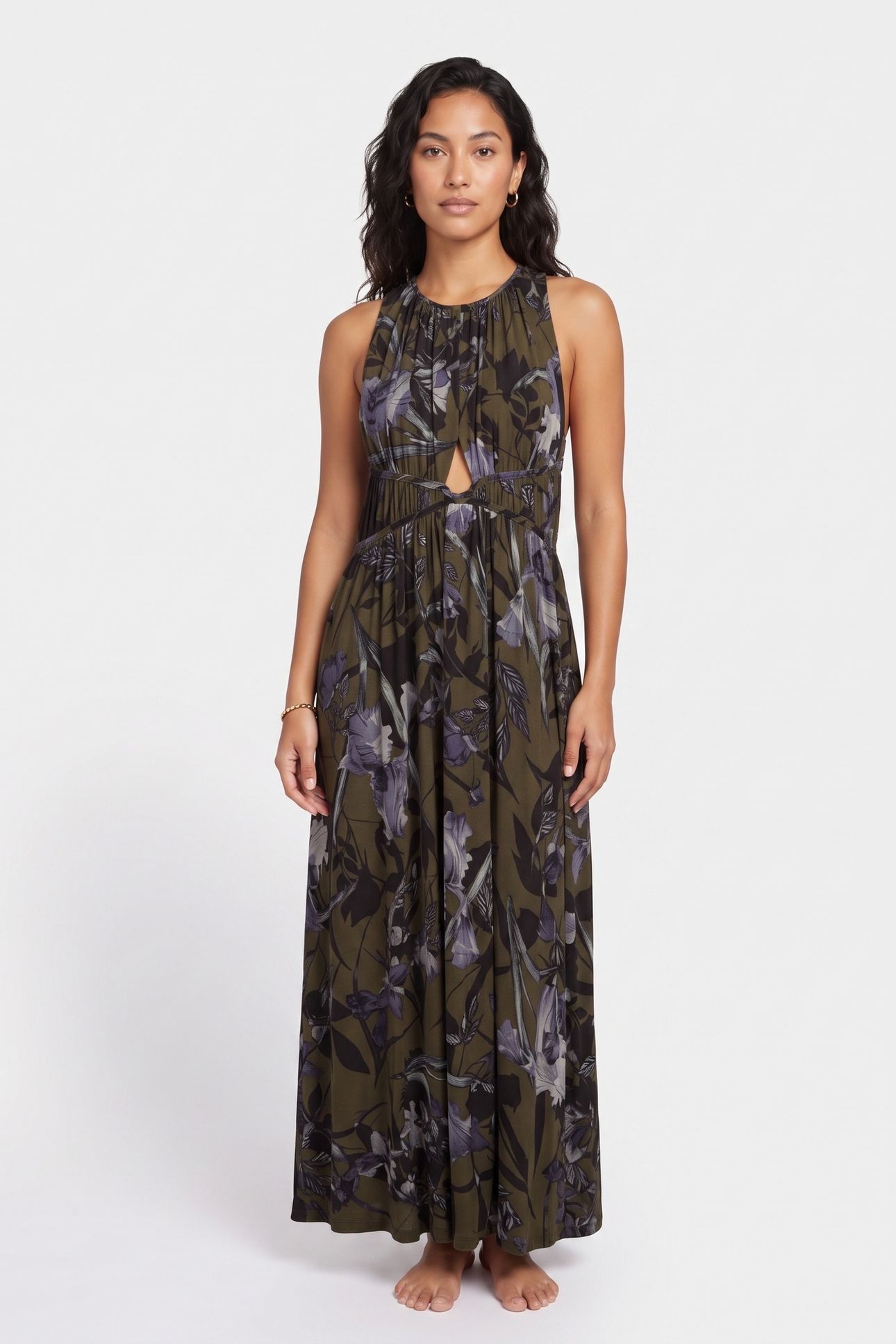 KAYA BATU DRESS DEEP KHAKI GREEN 1