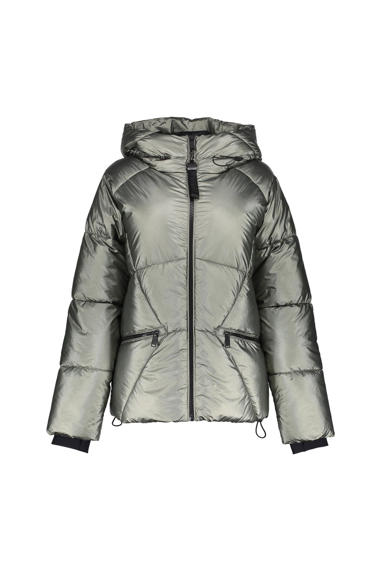 JACKET METALLIC SHORT SOFT GREEN METALLIC 1