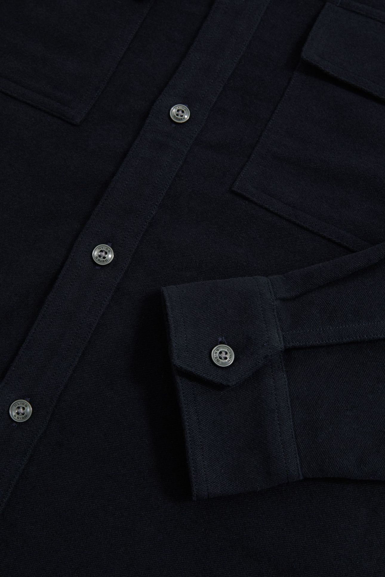 LS TWIN POCKET MOLESKIN OVERSHIRT NAVY 6