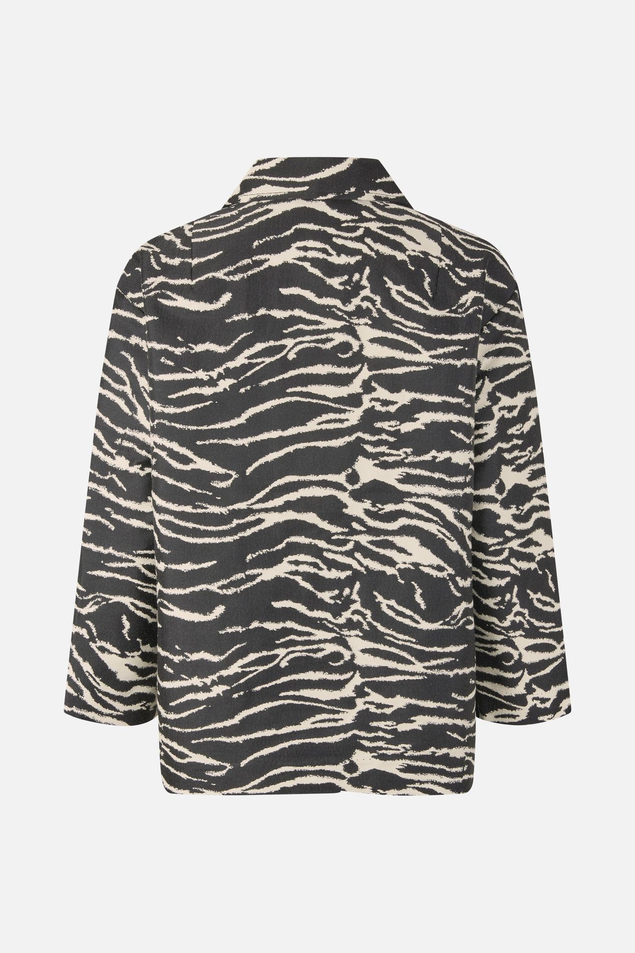 BESSIE JACKET BLACK WHISPER ZEBRA 5