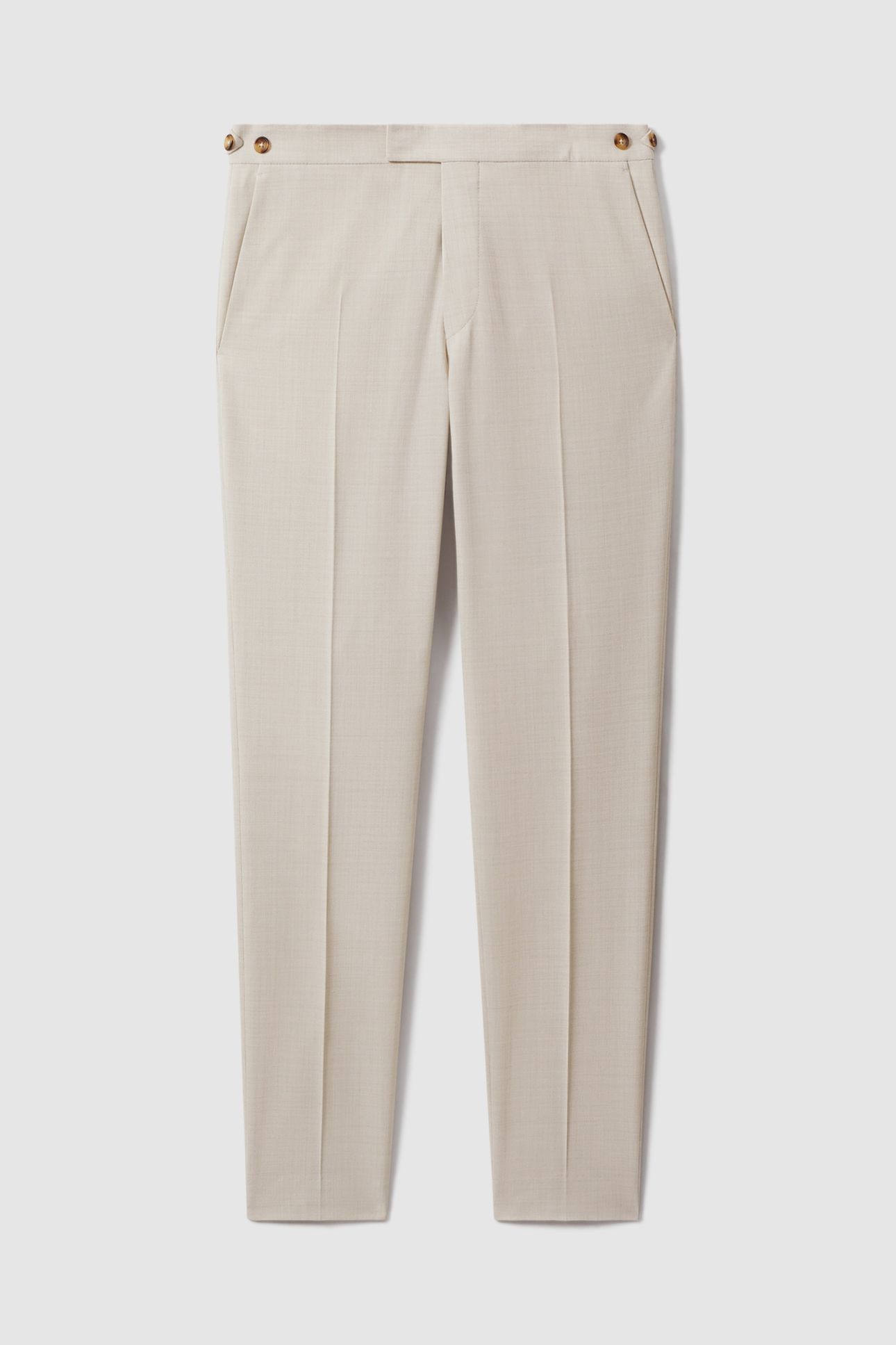 TEXTURED WEAVE MIXER TROUSER STONE 3