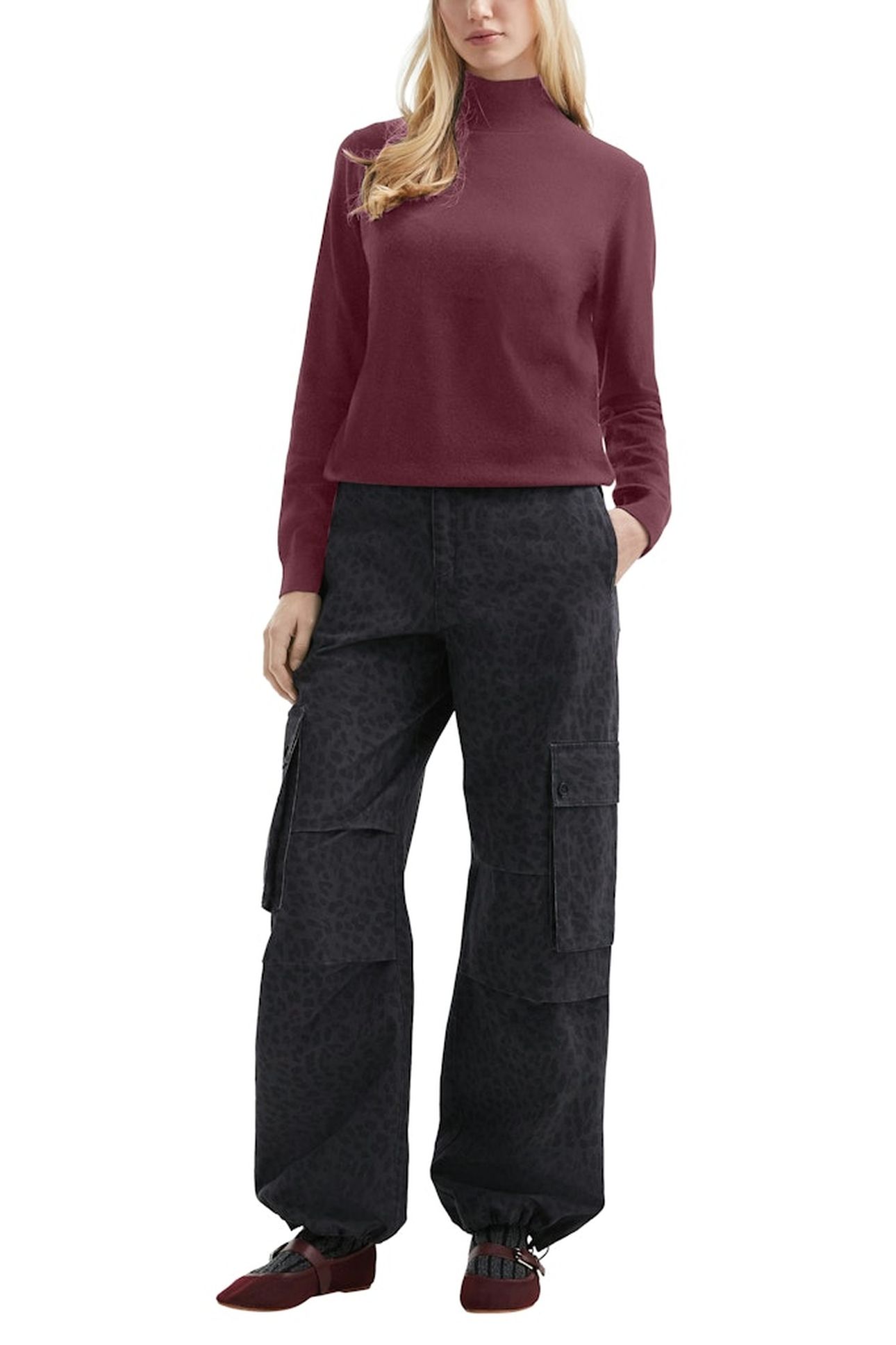 S.OLIVER-QS PULLOVER BURGUNDY 4