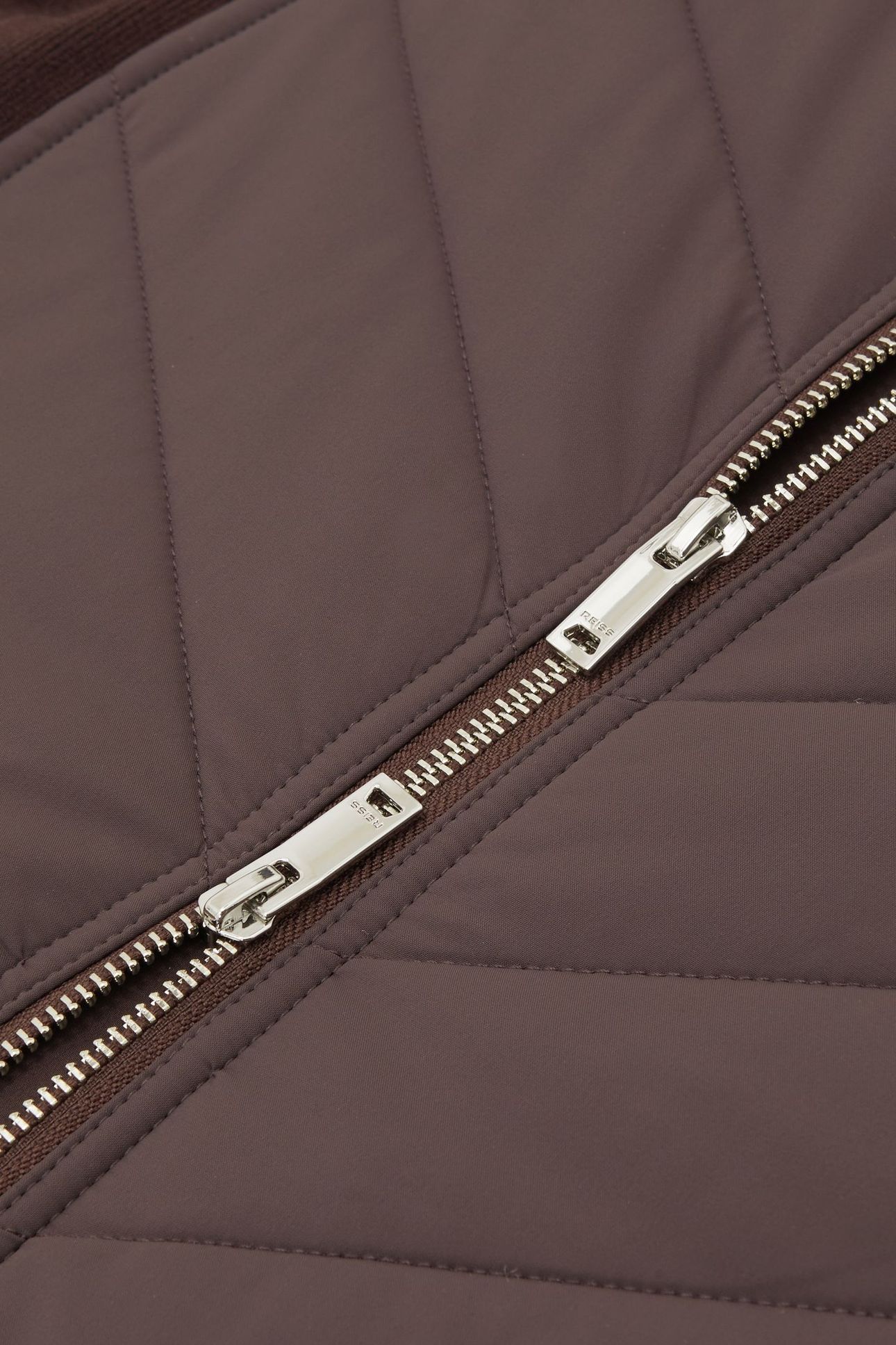 KNITTED HYBRID JACKET CHOCOLATE BROWN 4