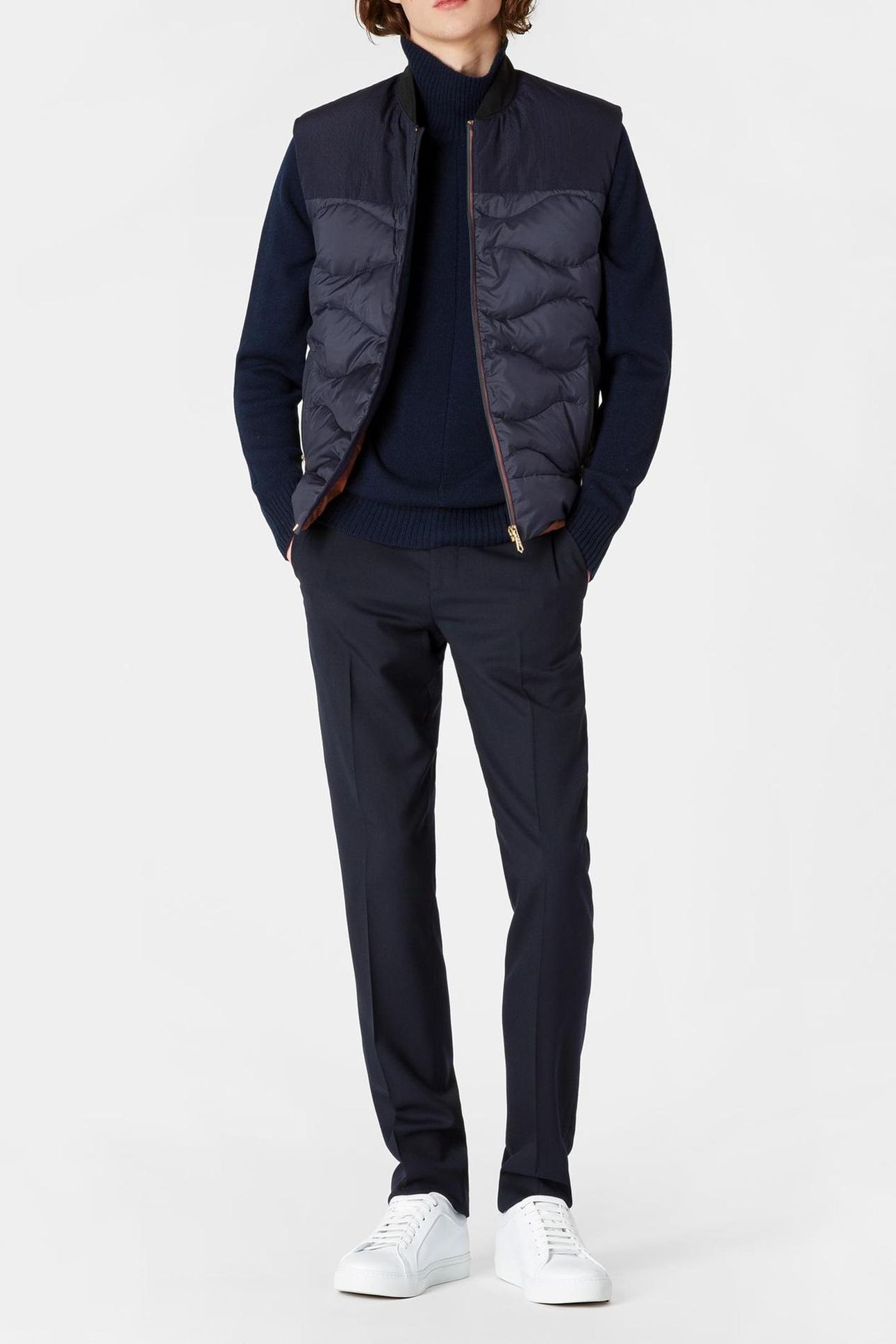 GENTS SLIM FIT TROUSER VERY DARK NAVY 3