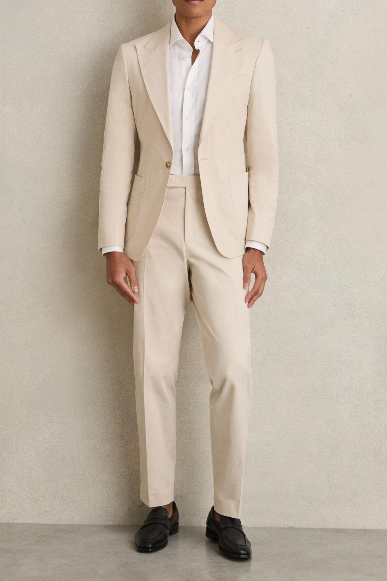 SB 1B PEAK COTTON BLAZER STONE 3