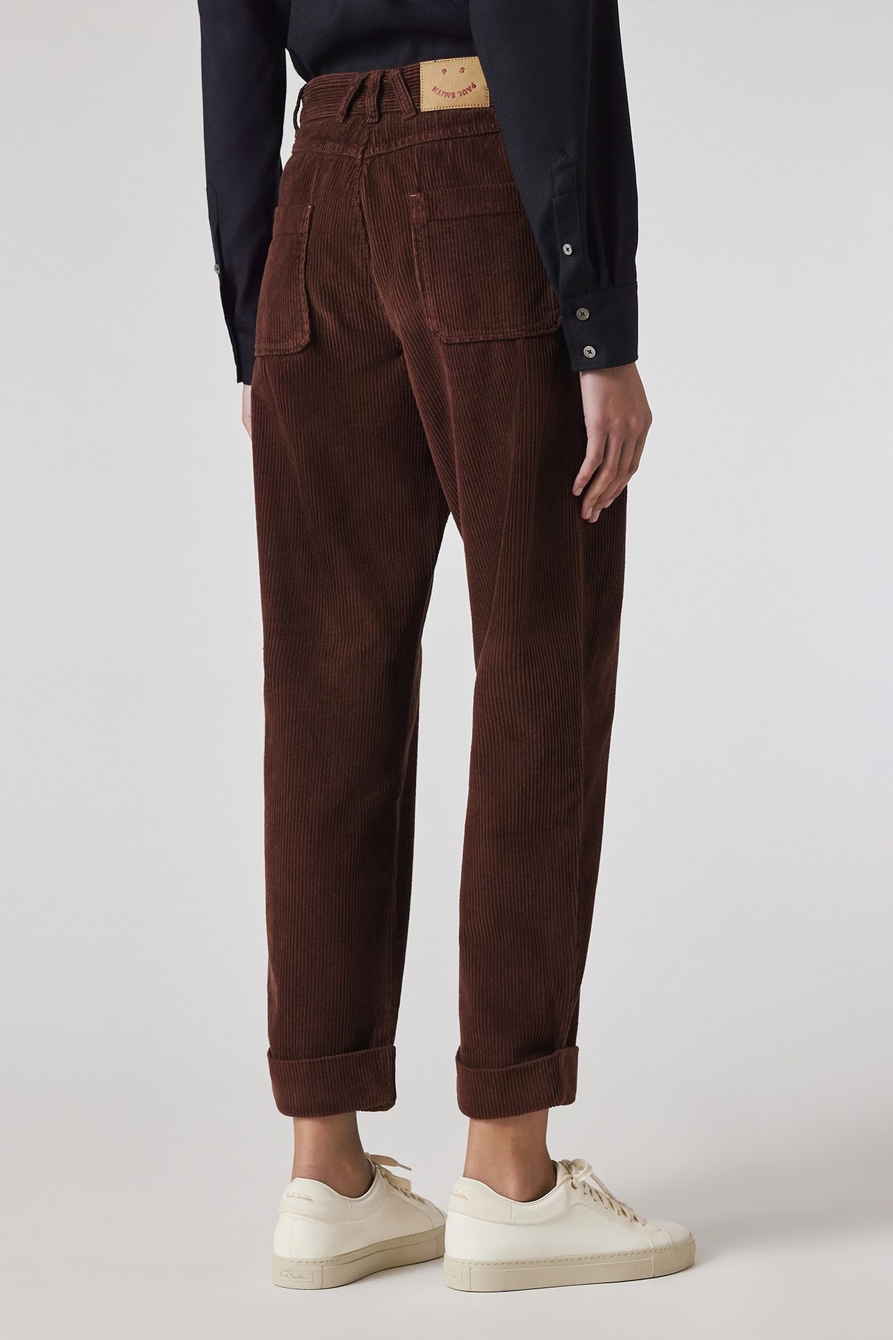 WOMENS TROUSER DARK BROWN 2