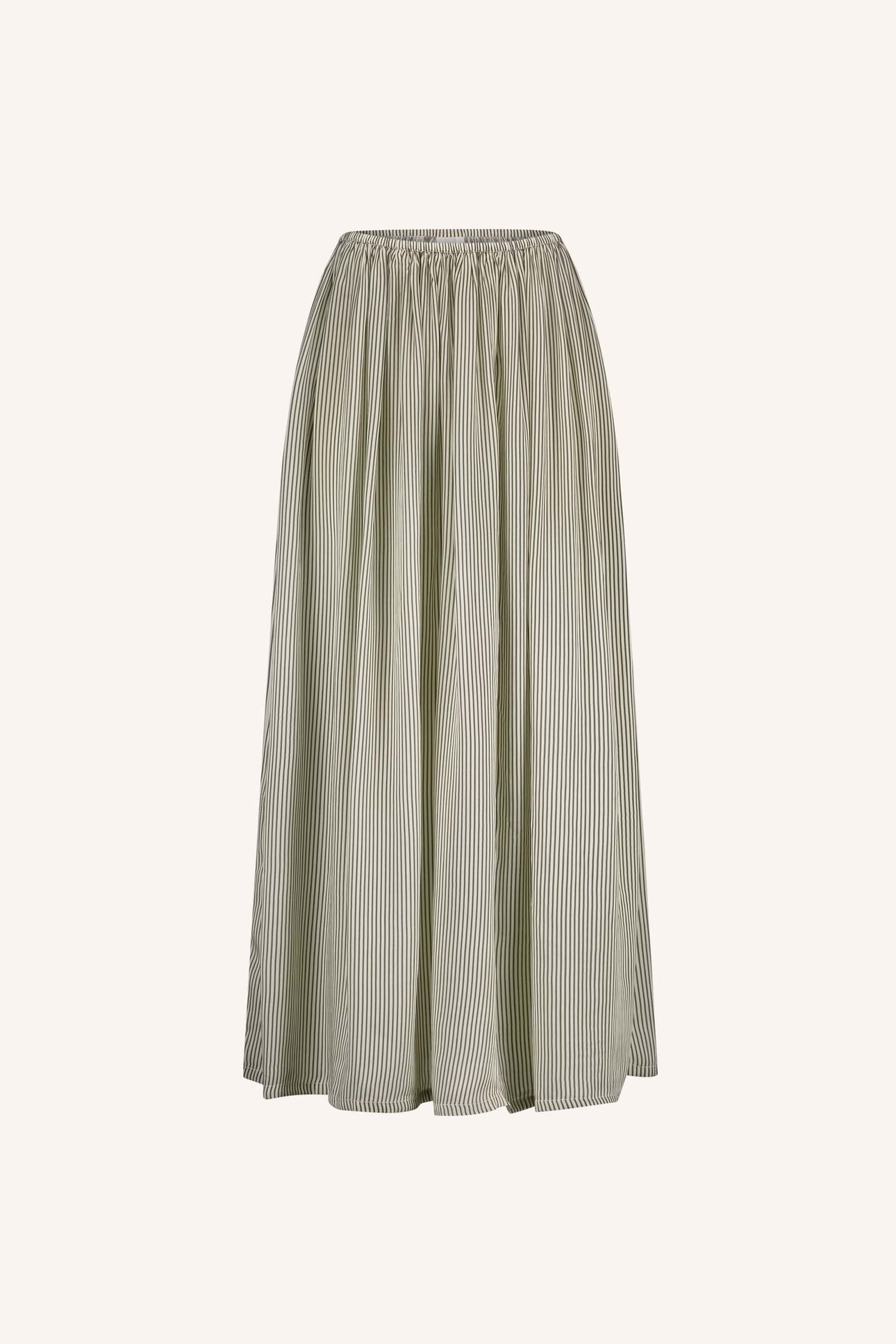 REVA VISCOSE STRIPE SKIRT GRAPHITE STRIPE PRINT 6