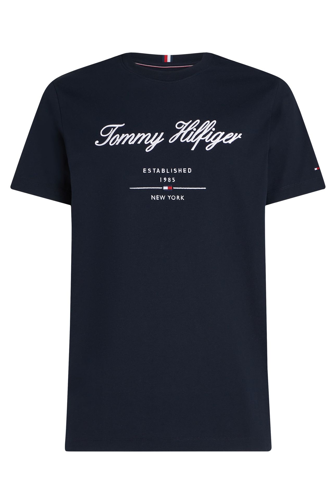 SCRIPT LOGO T-SHIRT NAVY BLUE 4