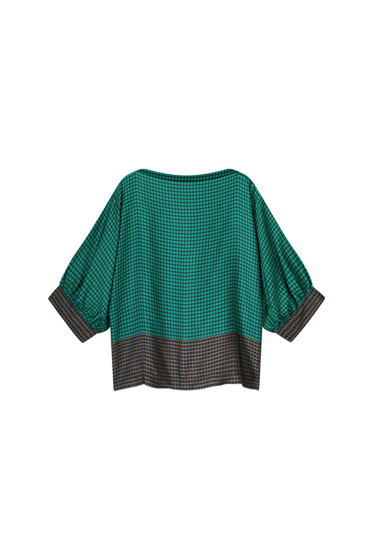 TOP BORDER PRINT PEACOCK 3