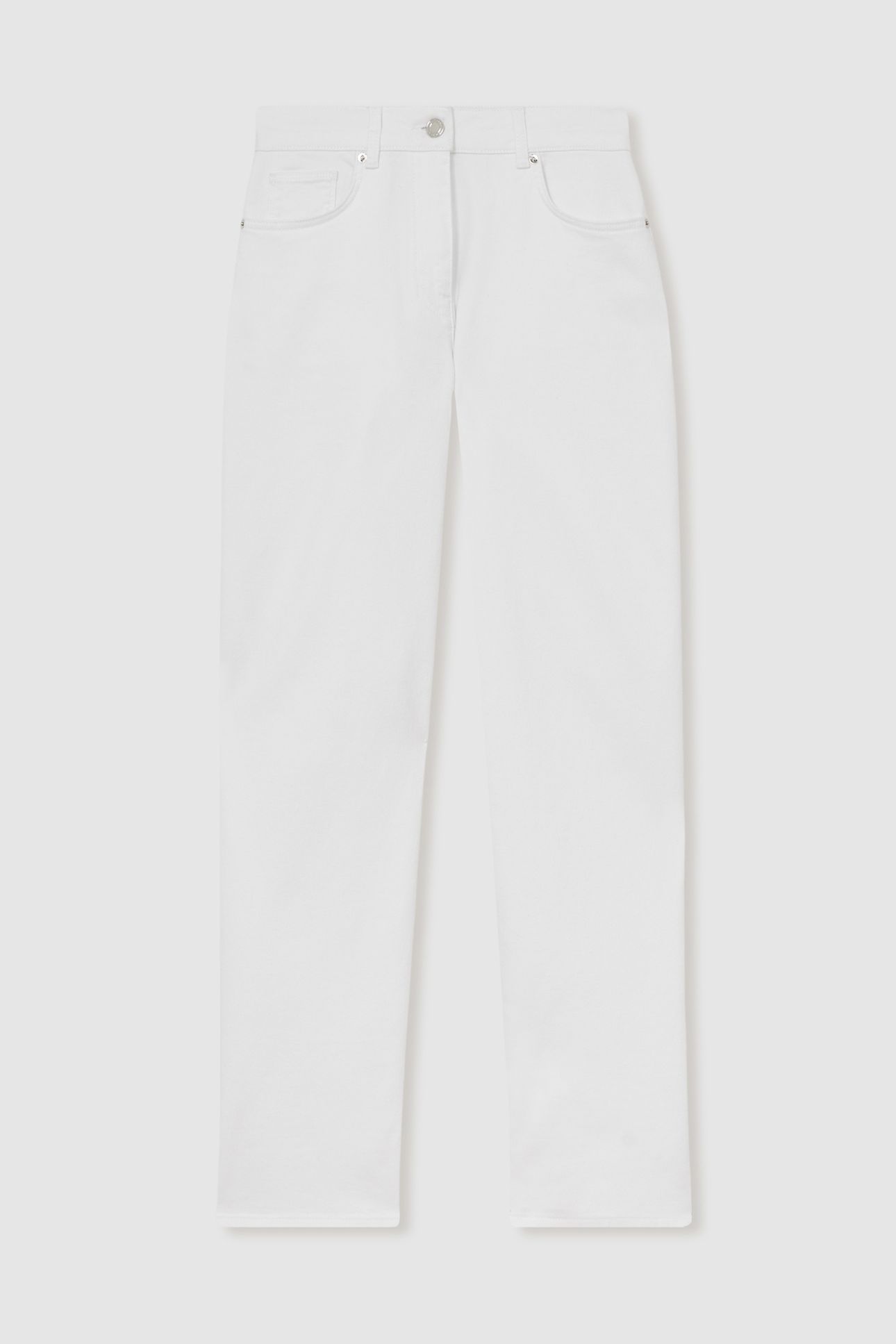 TURN UP STRAIGHT LEG JEAN WHITE 6