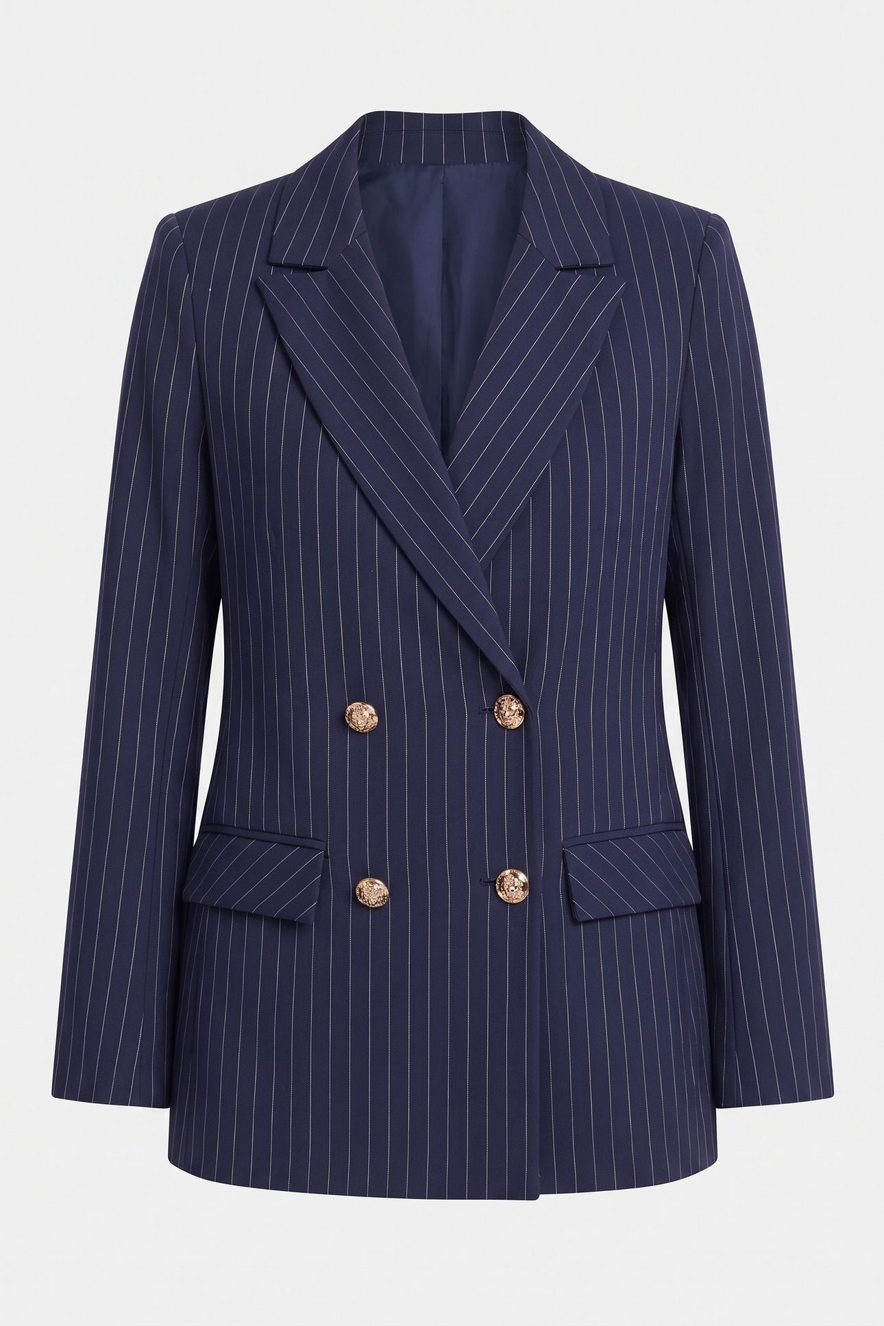 SIDNEY BLAZER NAVY PINSTRIPE WHITE 3