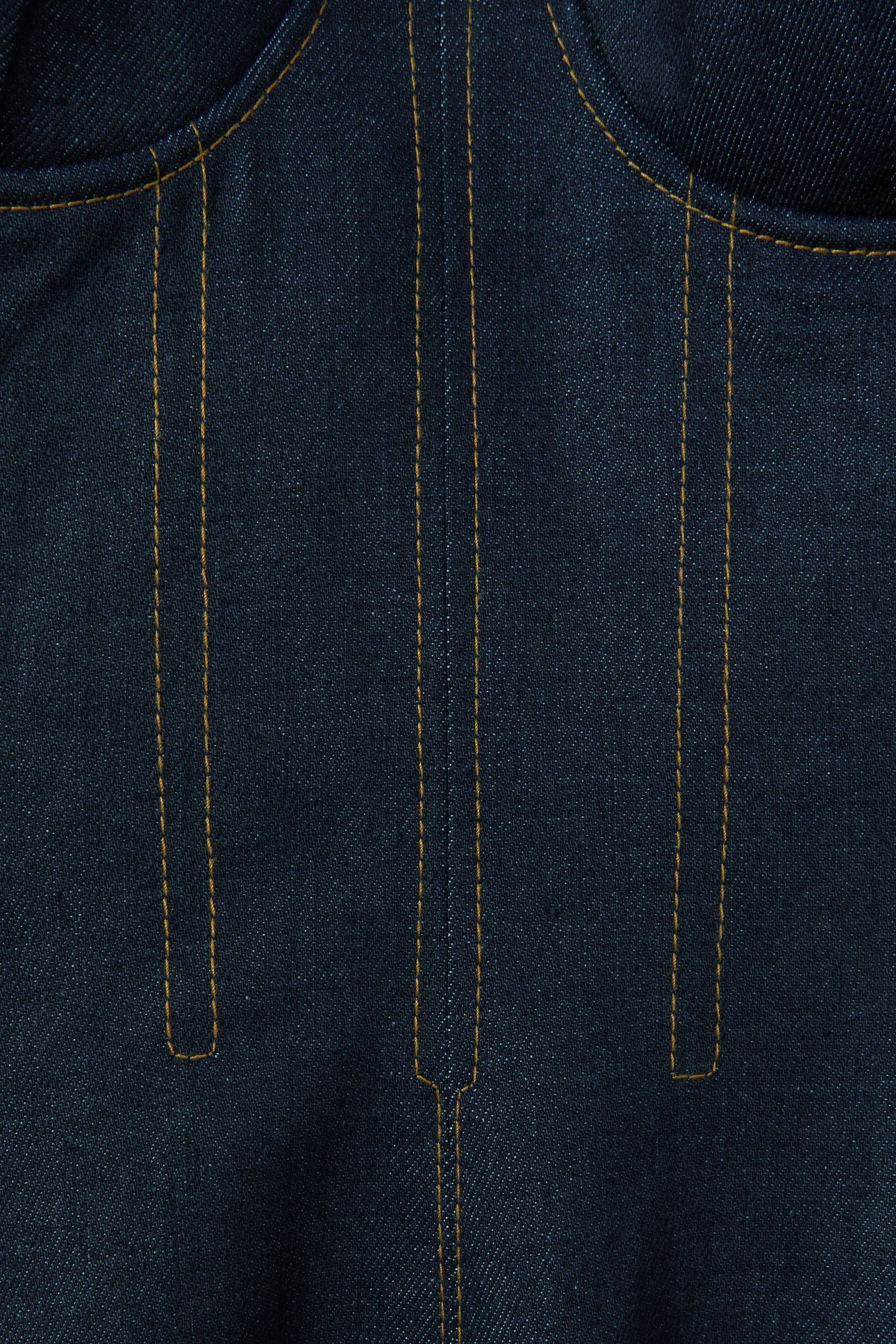 STRUCTURED DENIM DRESS INDIGO BLUE 6
