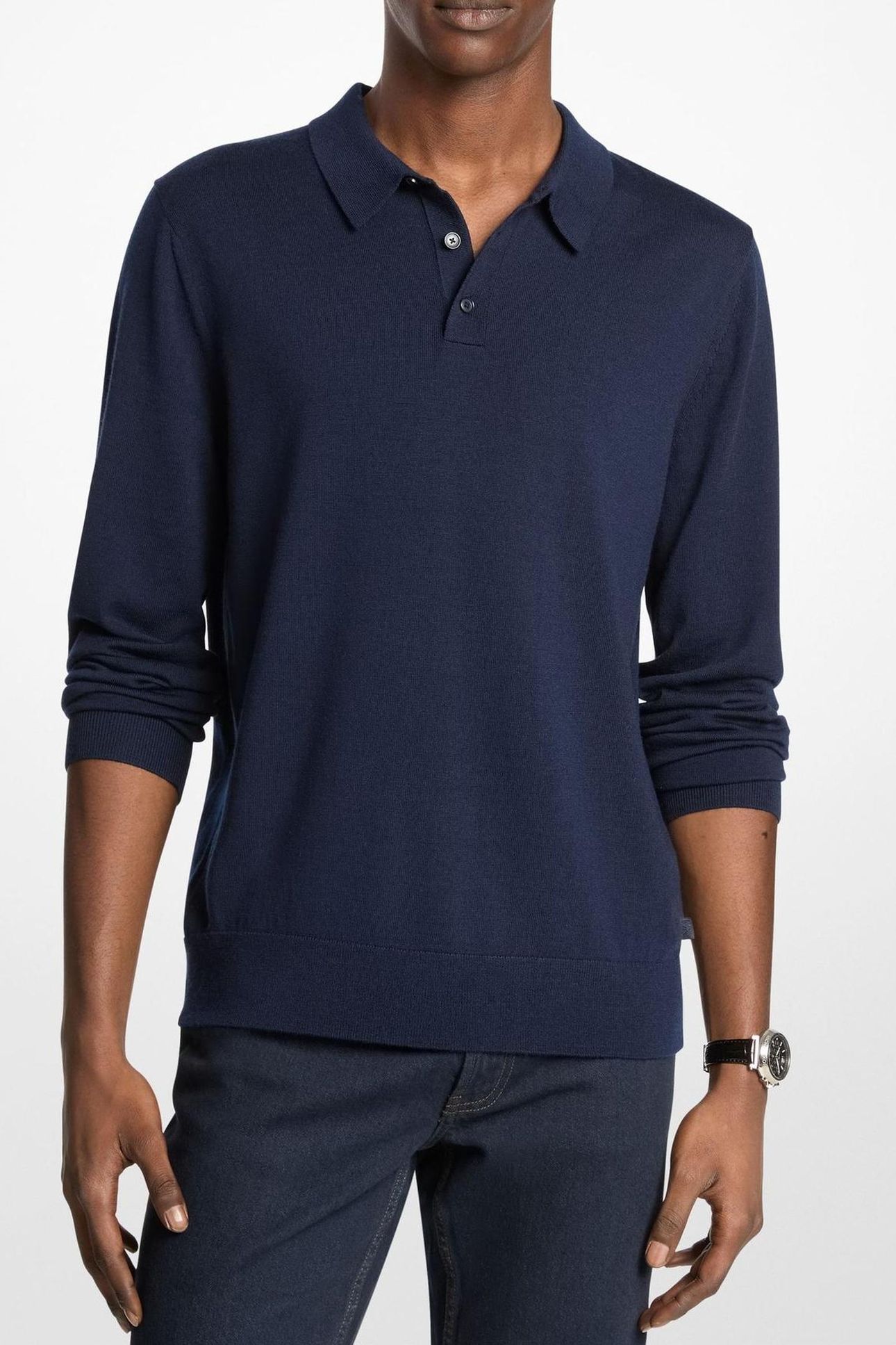MERINO LS POLO MIDNIGHT 1