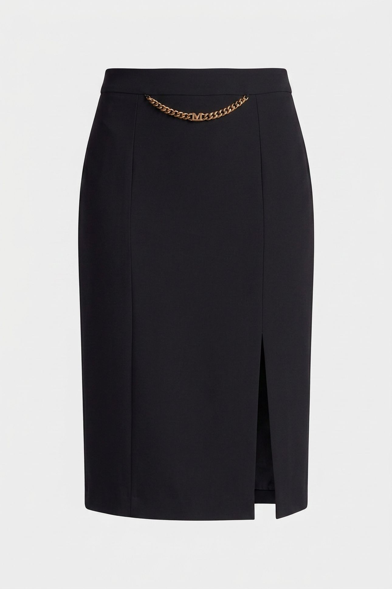 ELLA W/CHAIN MIDI SK JET BLACK A996 3