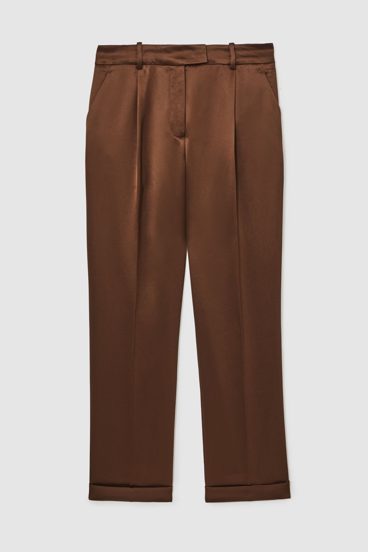 SATIN TAPER TROUSER BRONZE 3