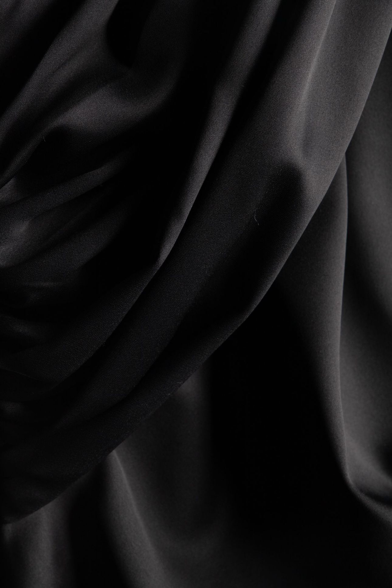 ARETHA DRAPED LONG D JET BLACK A996 4