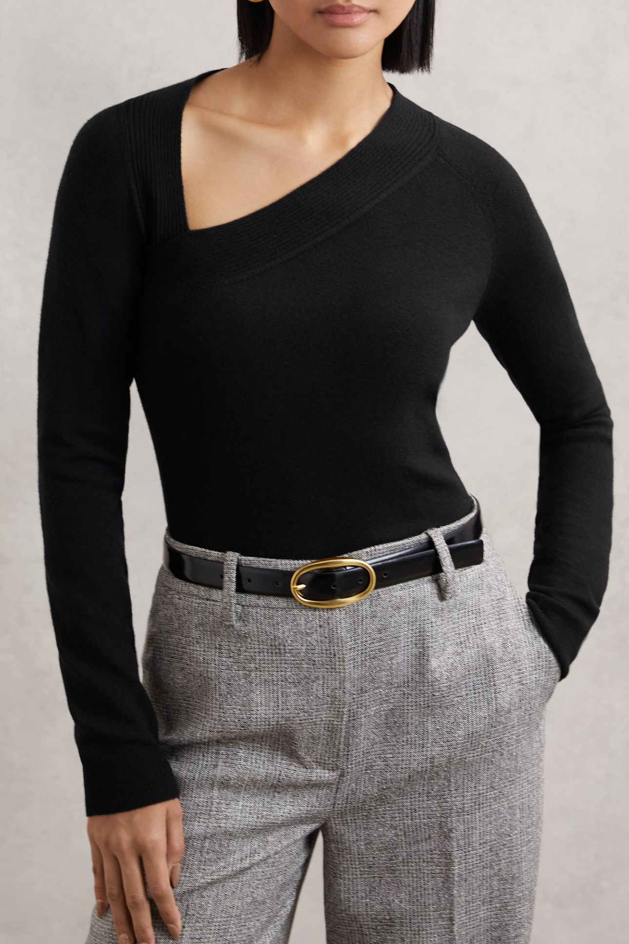 ASYMETRIC LONG SLEEVE BLACK 1
