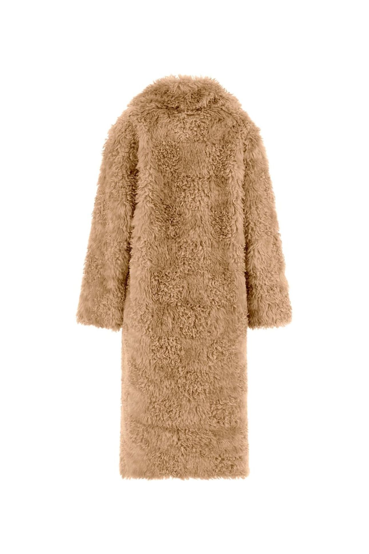 MARGOT LONG FAUX FUR DESERT MUD MULTI 7