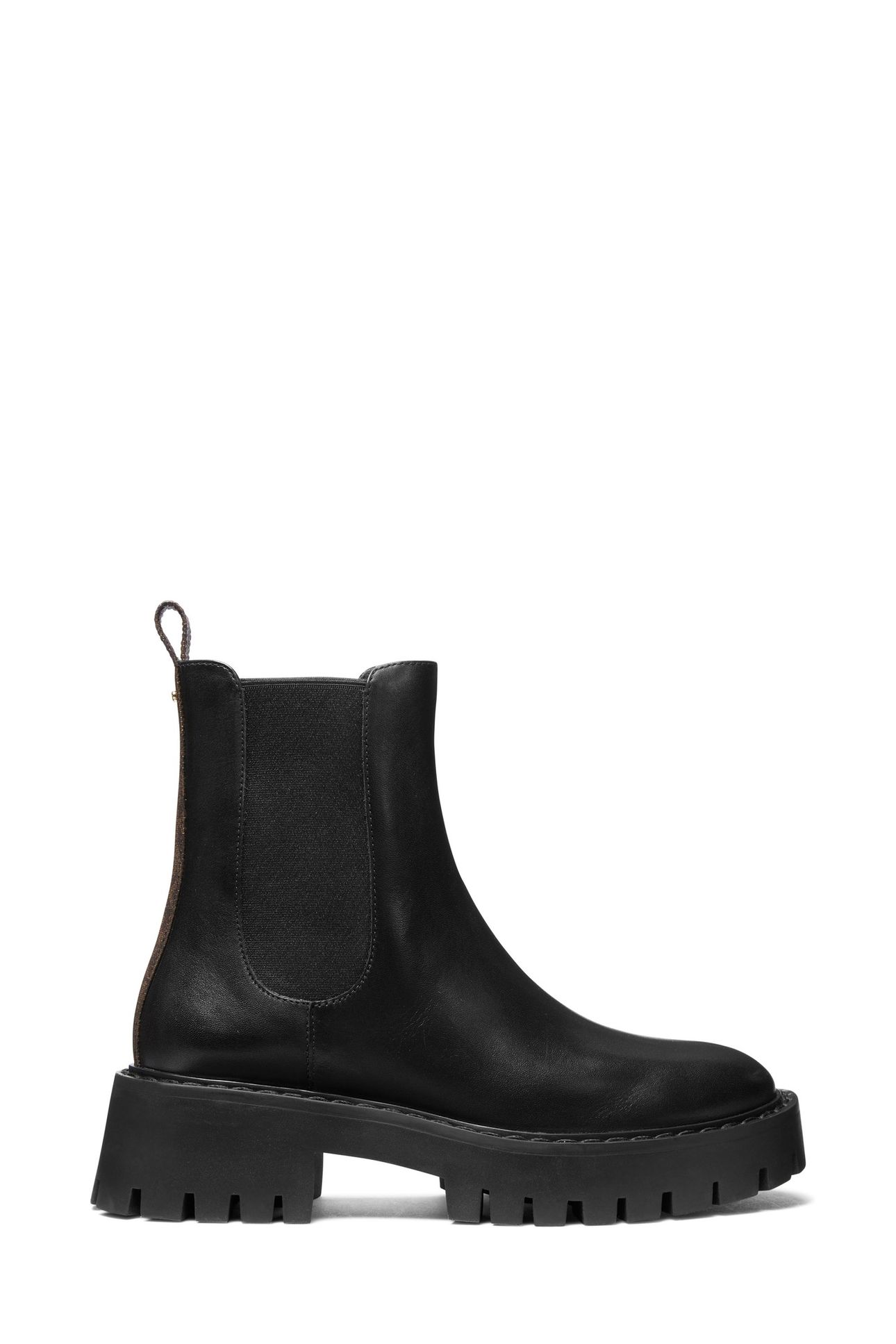 ASHER FLAT BOOTIE BROWN/BLACK 1