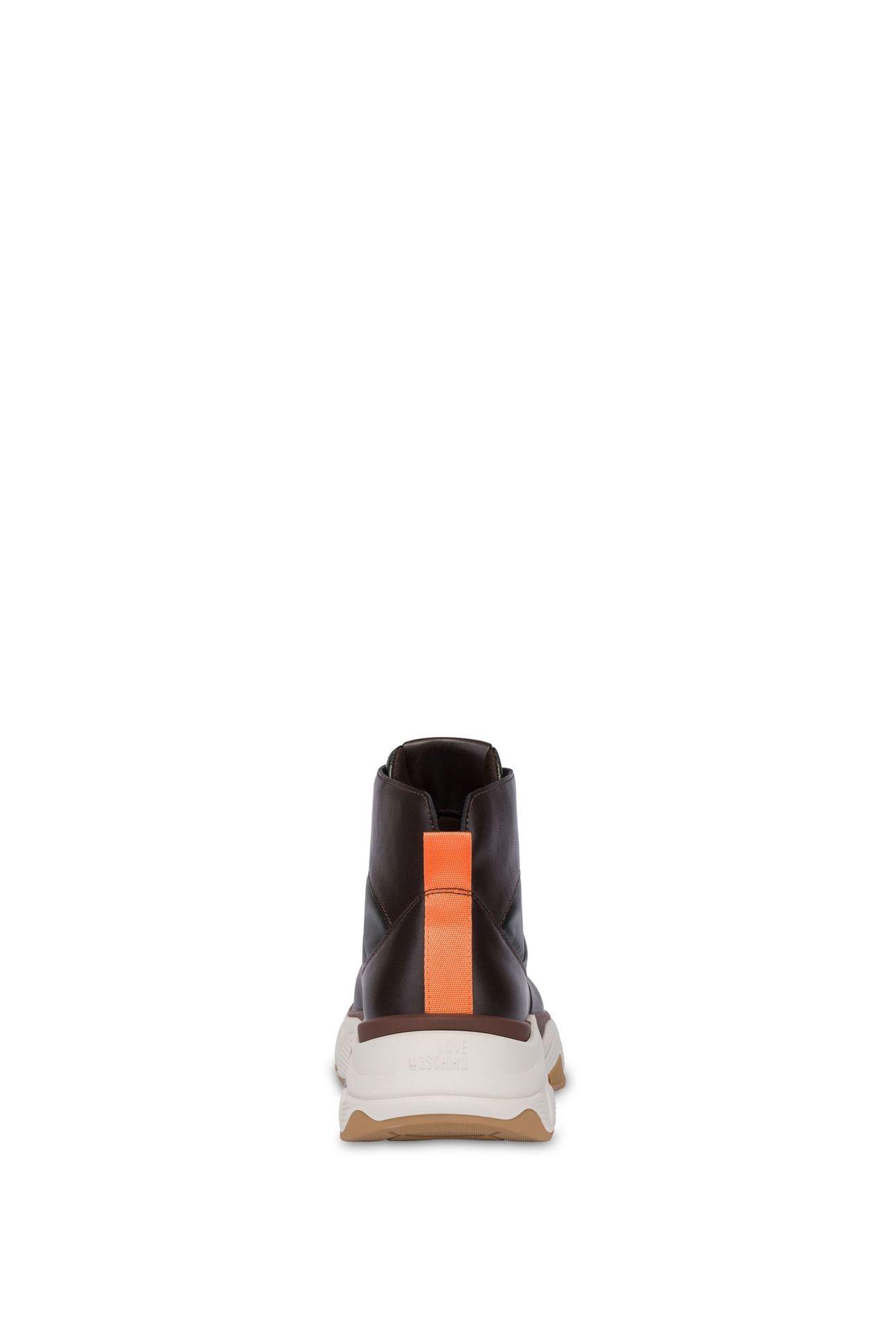 HIGH-TOP SNEAKERS IN CALFSKIN AND NYLON GREEN 4