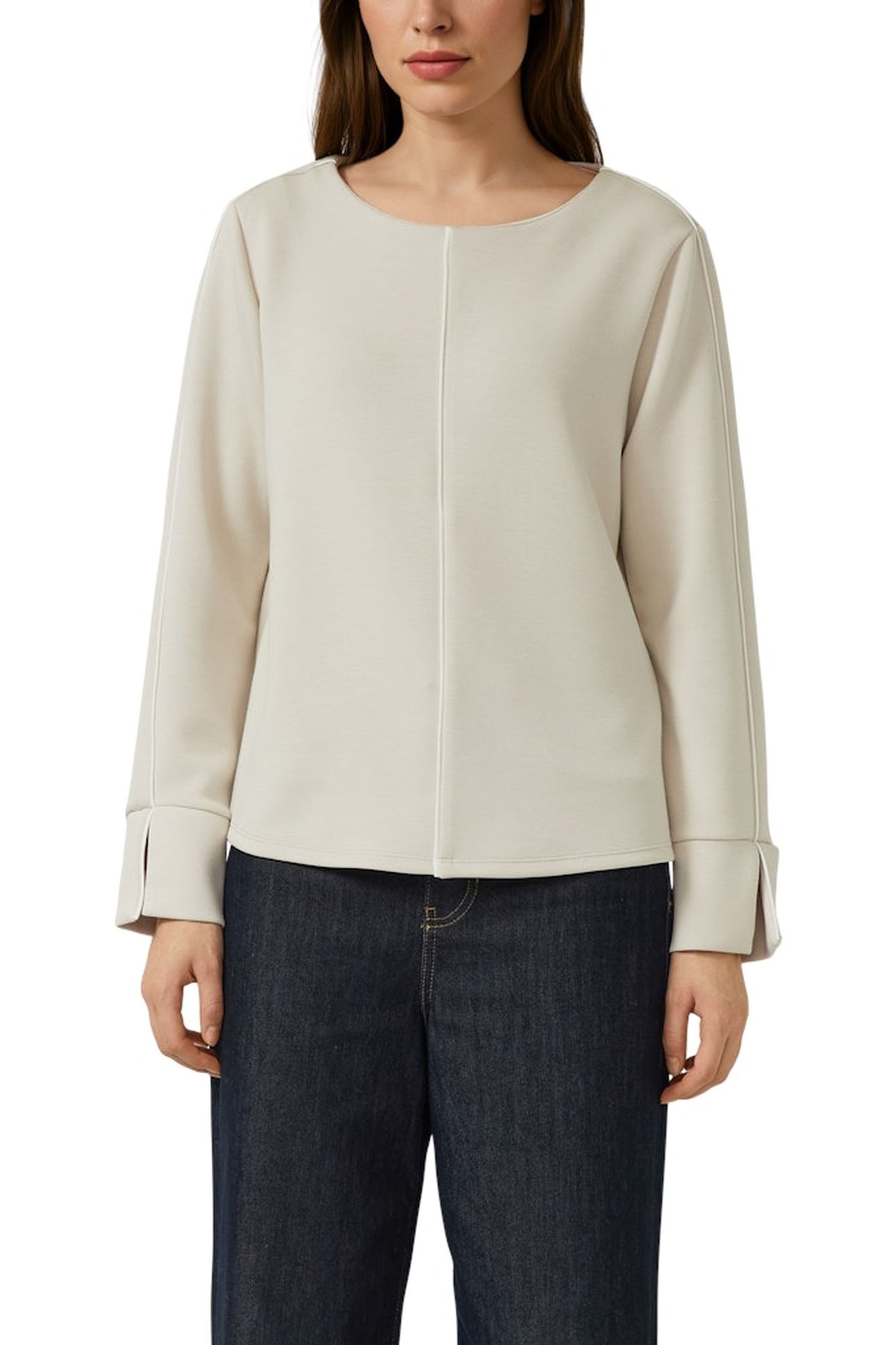 S.OLIVER SWEATSHIRTS ECRU 1