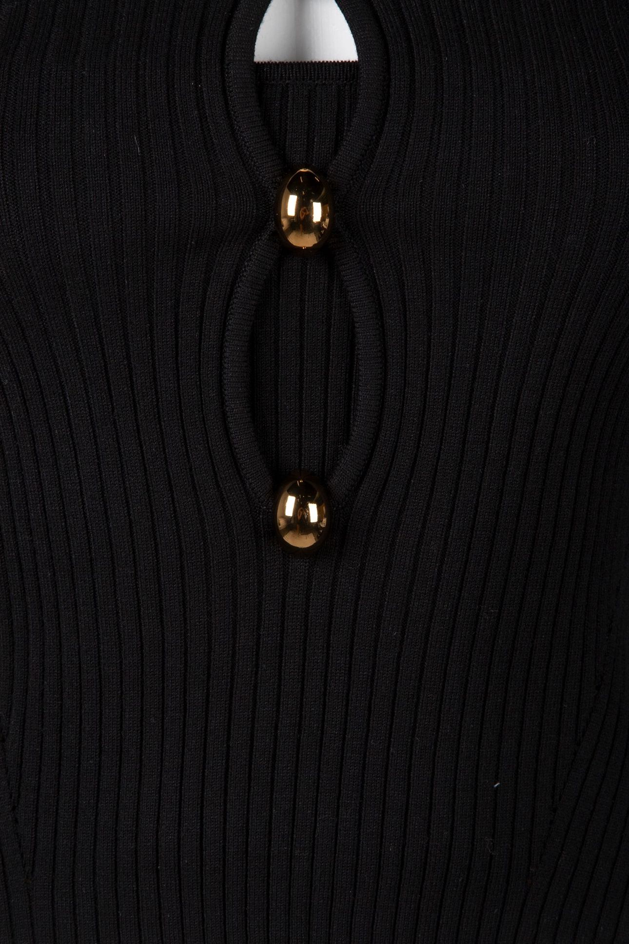 AGATHE RIBBED LS SWT JET BLACK A996 4