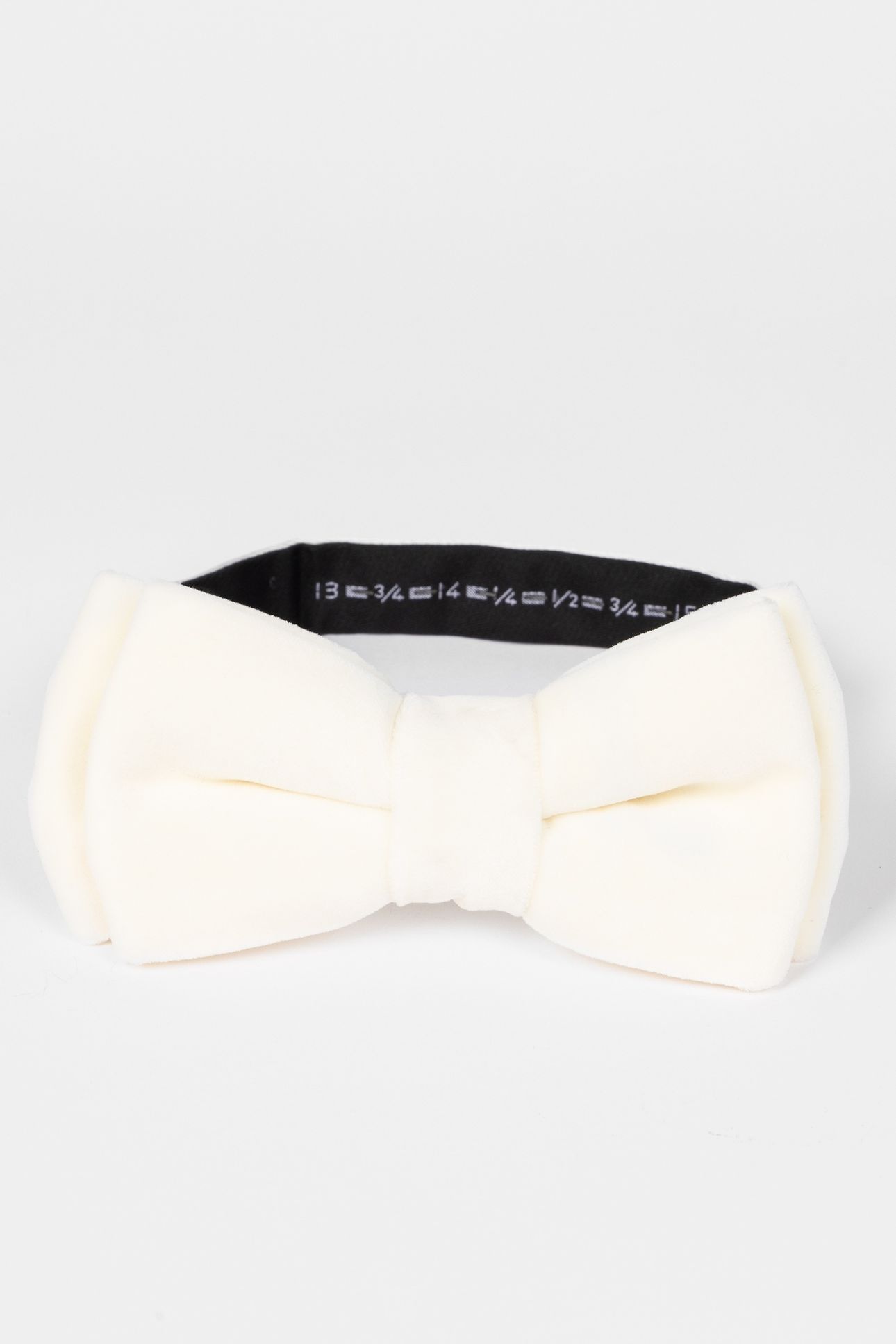 MEN BOWTIE MADE VELVET WHITE 2