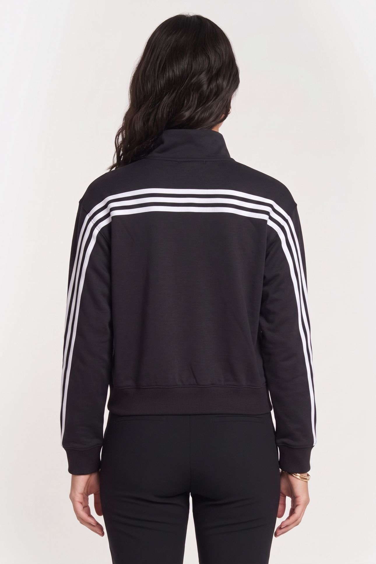 SPORTSWEAR ICONIC WARPPING 3-STRIPES SNAP TRACKTOP BLACK 2
