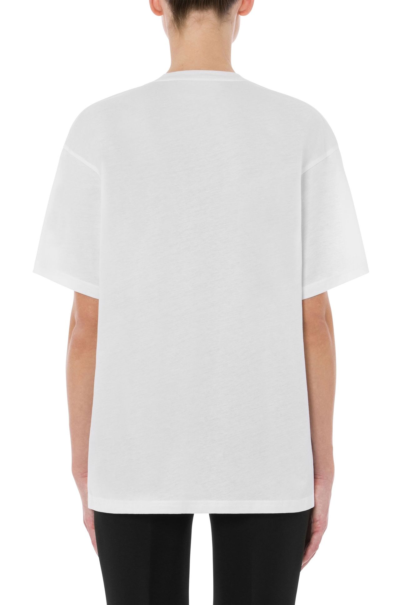 MOSCHINO TEDDY BEAR ORGANIC JERSEY T-SHIRT WHITE 2