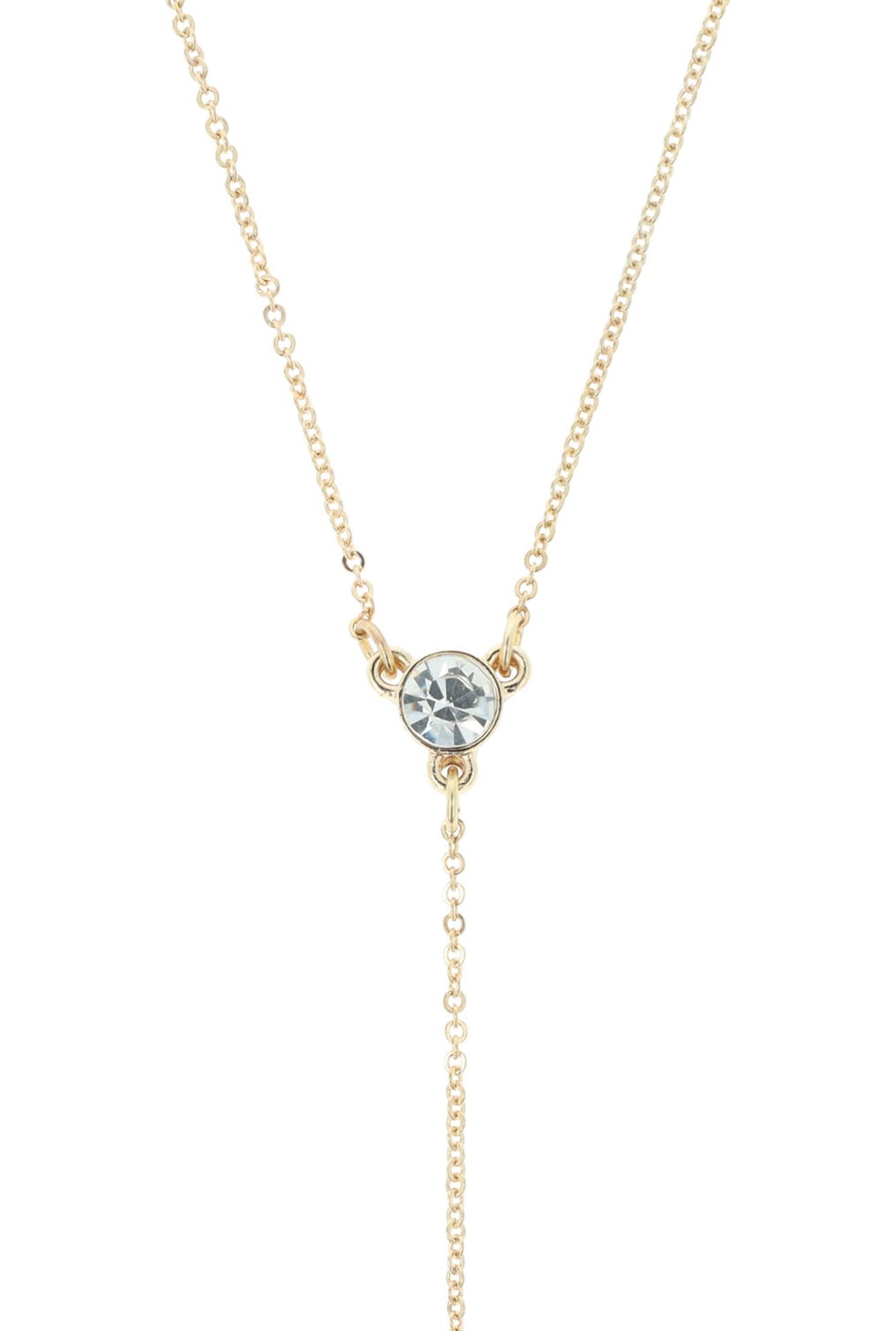 GOLDEN ANKLE CHAIN WITH CRYSTALS CRYSTAL 3