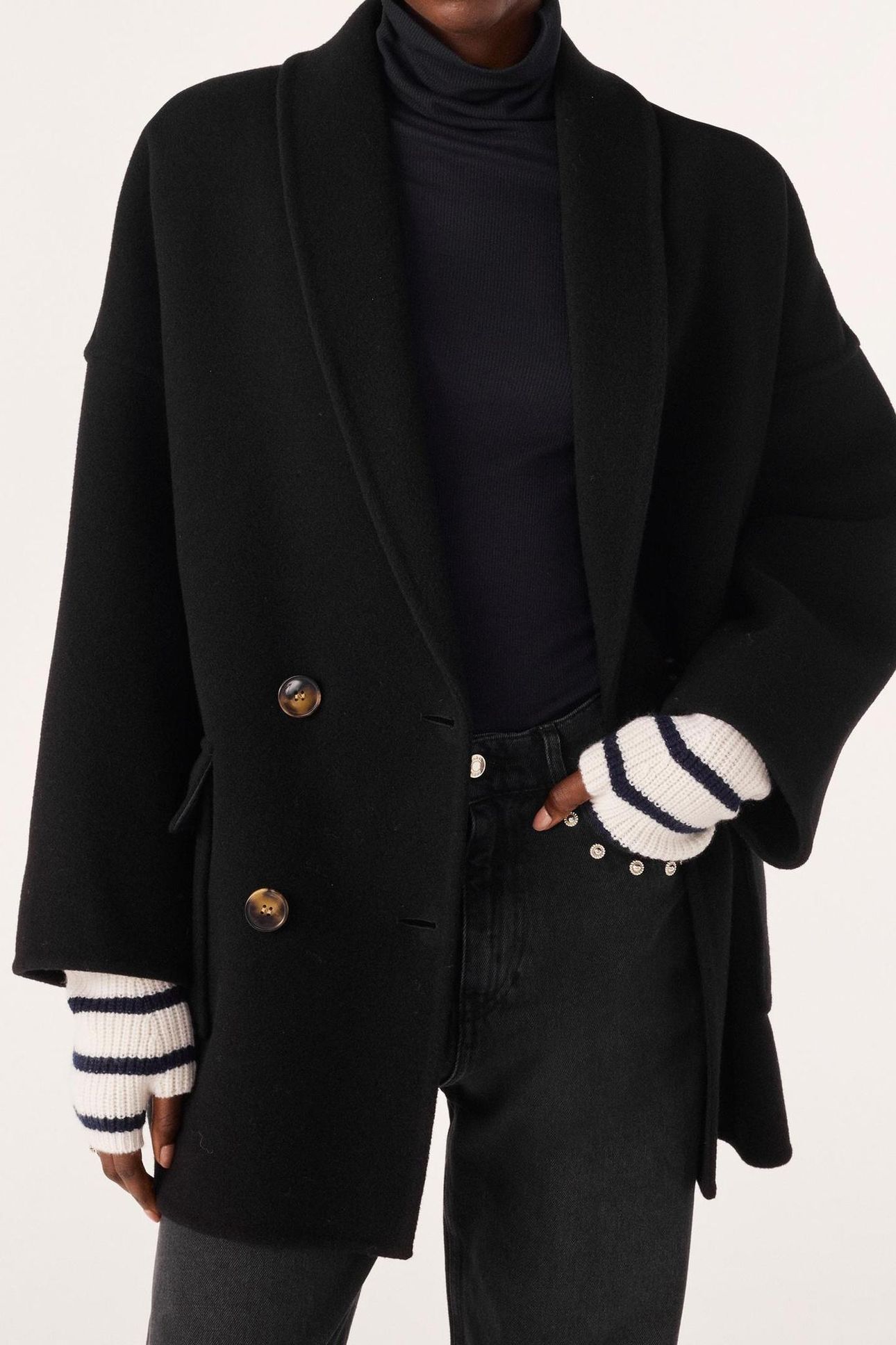 MID-LENGTH COAT BLACK 4