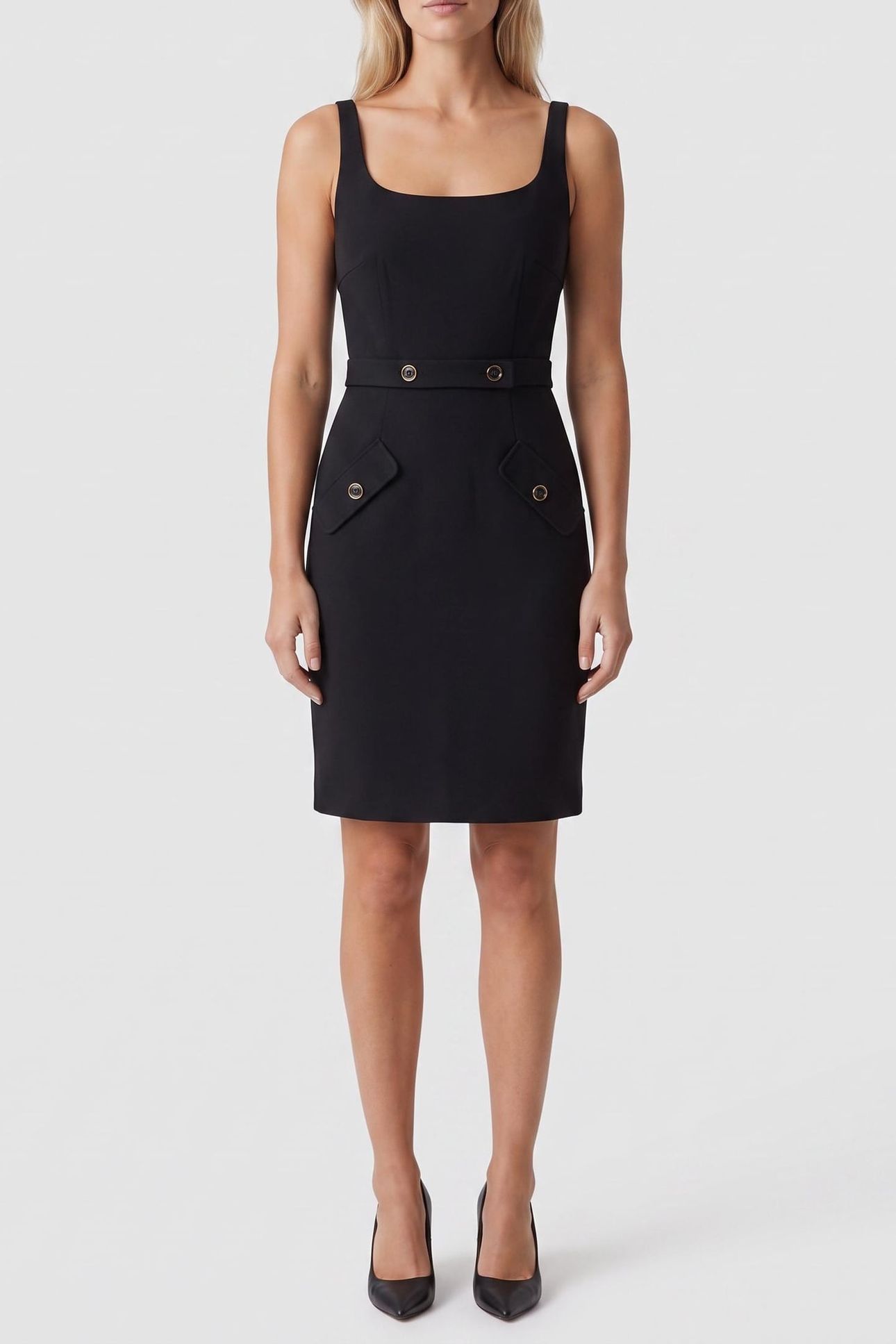 GWEN SLEEVELESS SHOR JET BLACK A996 1