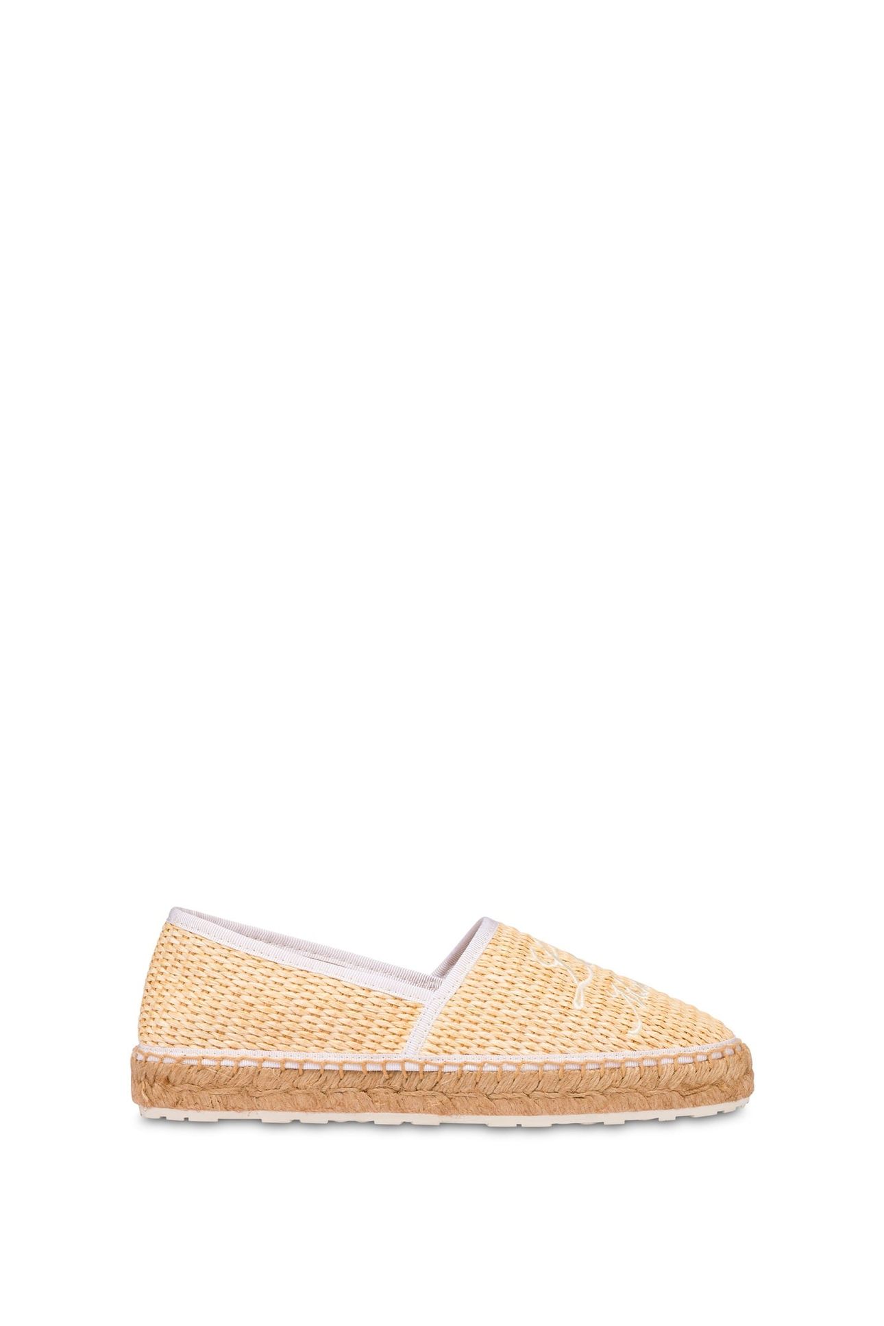 RAFFIA ESPADRILLES WITH EMBROIDERY WHITE 1
