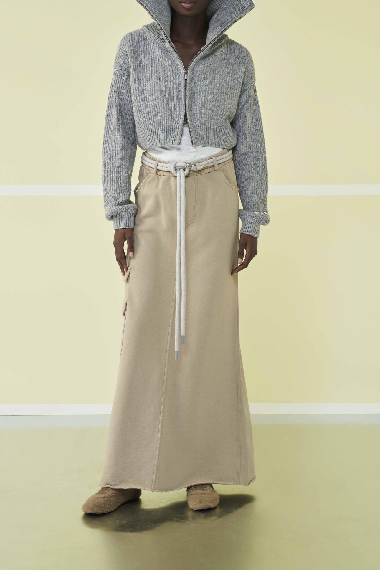 STRAIGHT SKIRT POCKETS EARTH 6